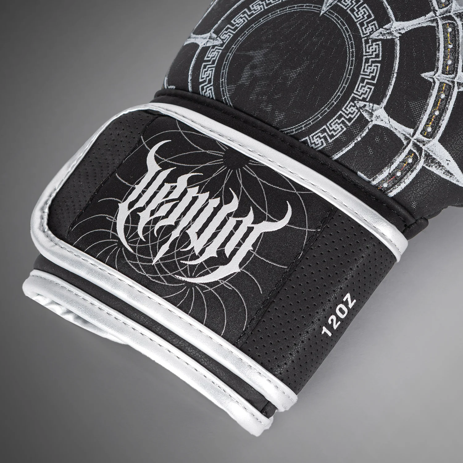 Venum Gladiator 5.0 Boxing Gloves - Black/Silver - Image 2