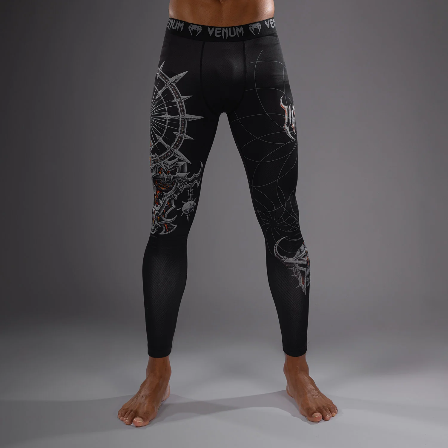 Venum Gladiator 5.0 Men's Spats - Black/Silver