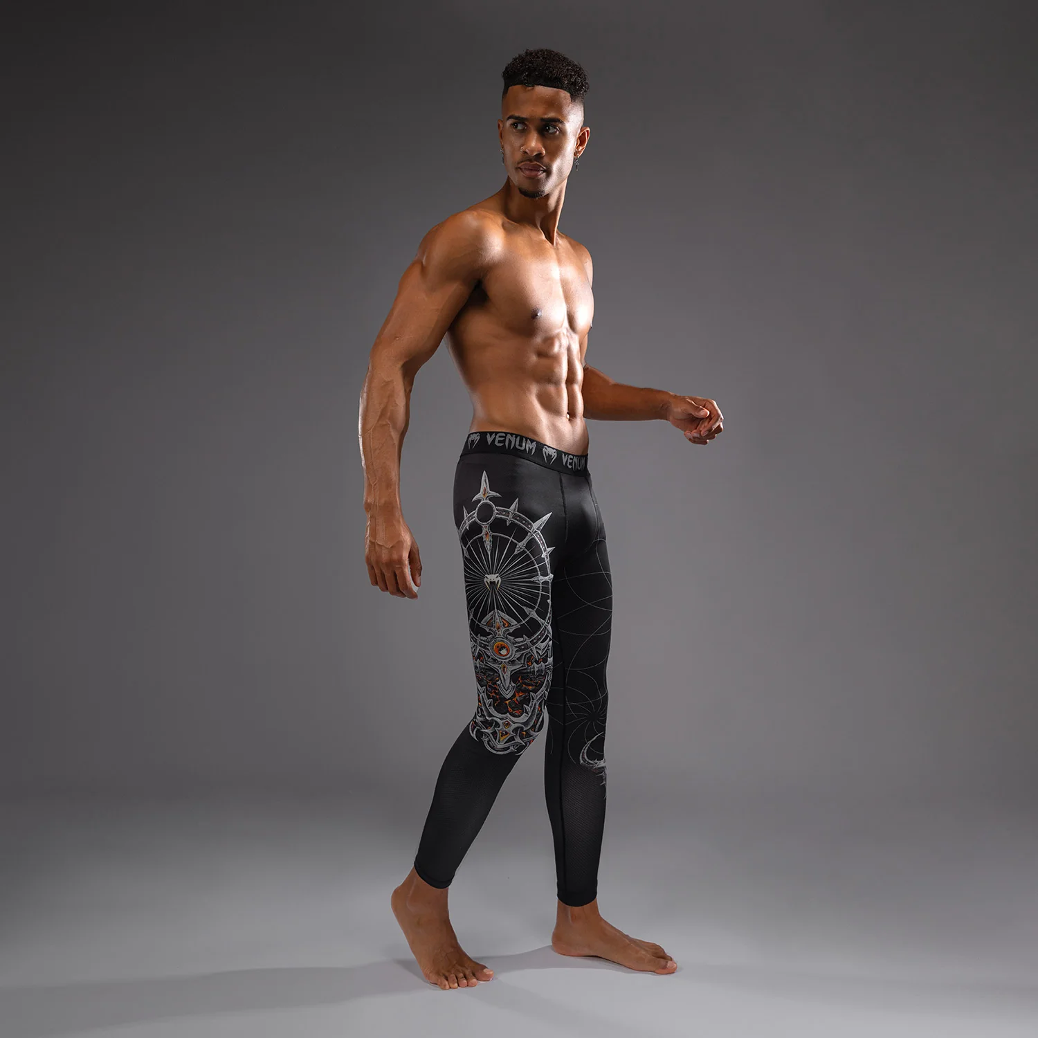Venum Gladiator 5.0 Men's Spats - Black/Silver - Image 3
