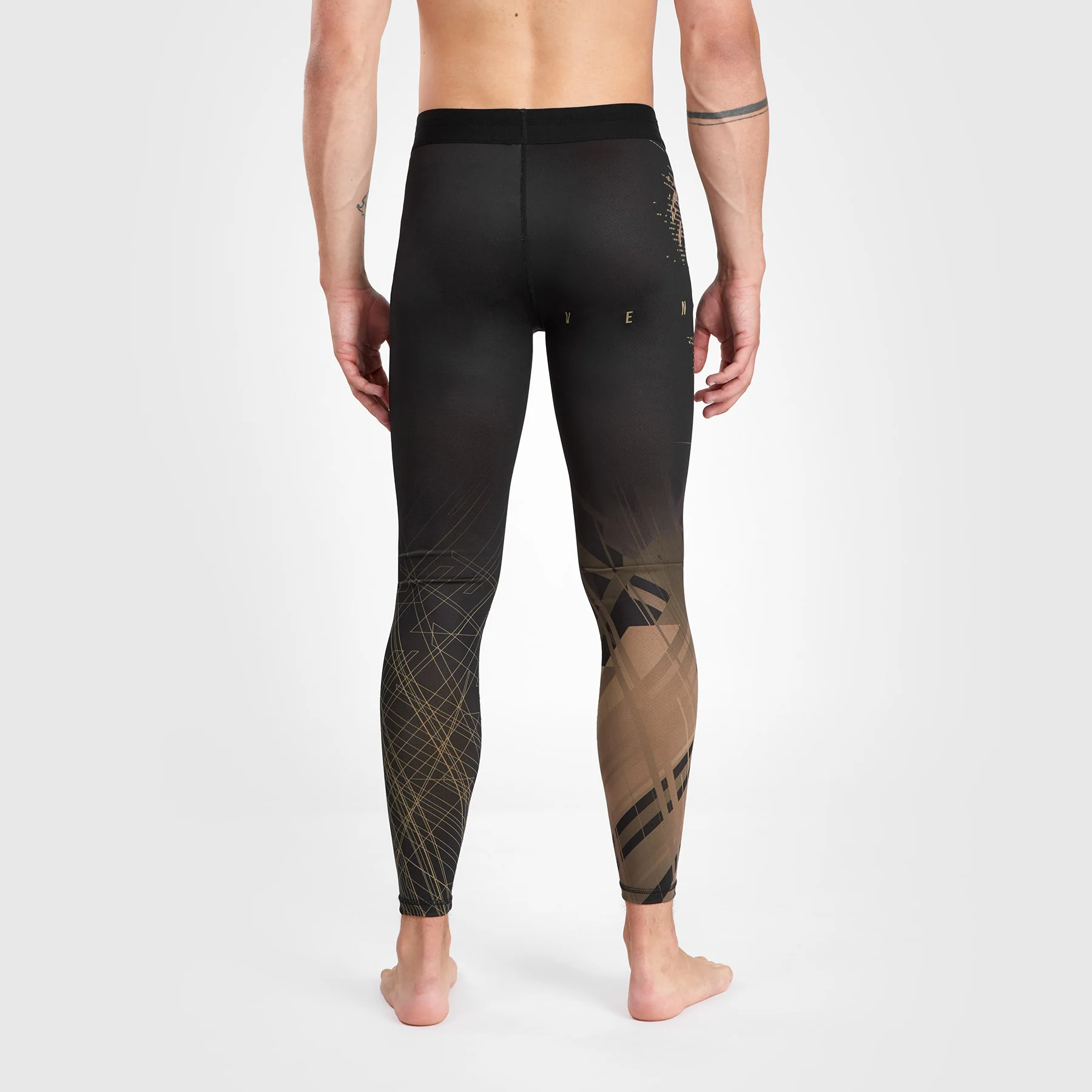 Venum Gorilla Jungle Spats - Black/Sand - Image 2