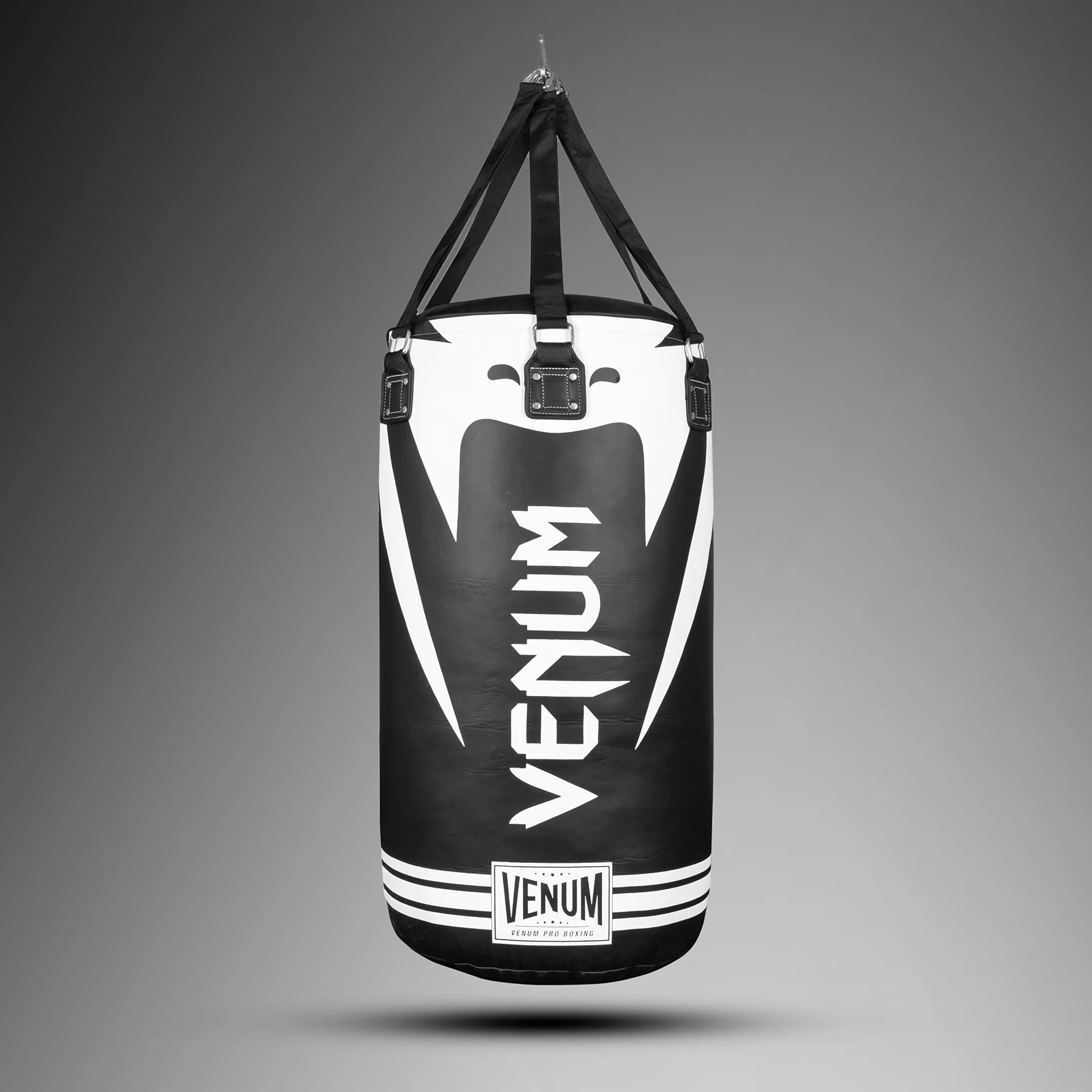 Venum Hurricane Heavy Punch Bag - Black/White - Image 2