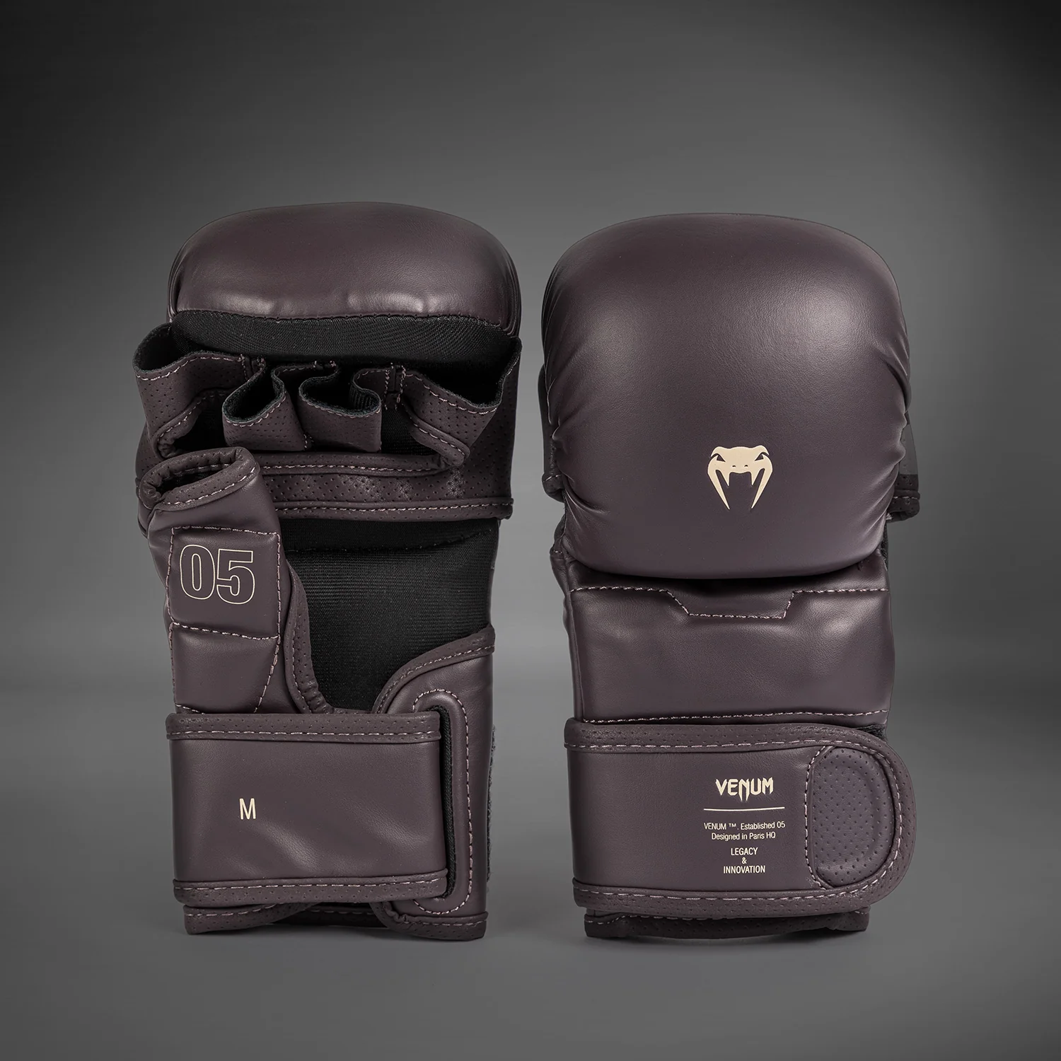 Venum Impact Evo MMA Sparring Gloves - Chocolate - Image 2
