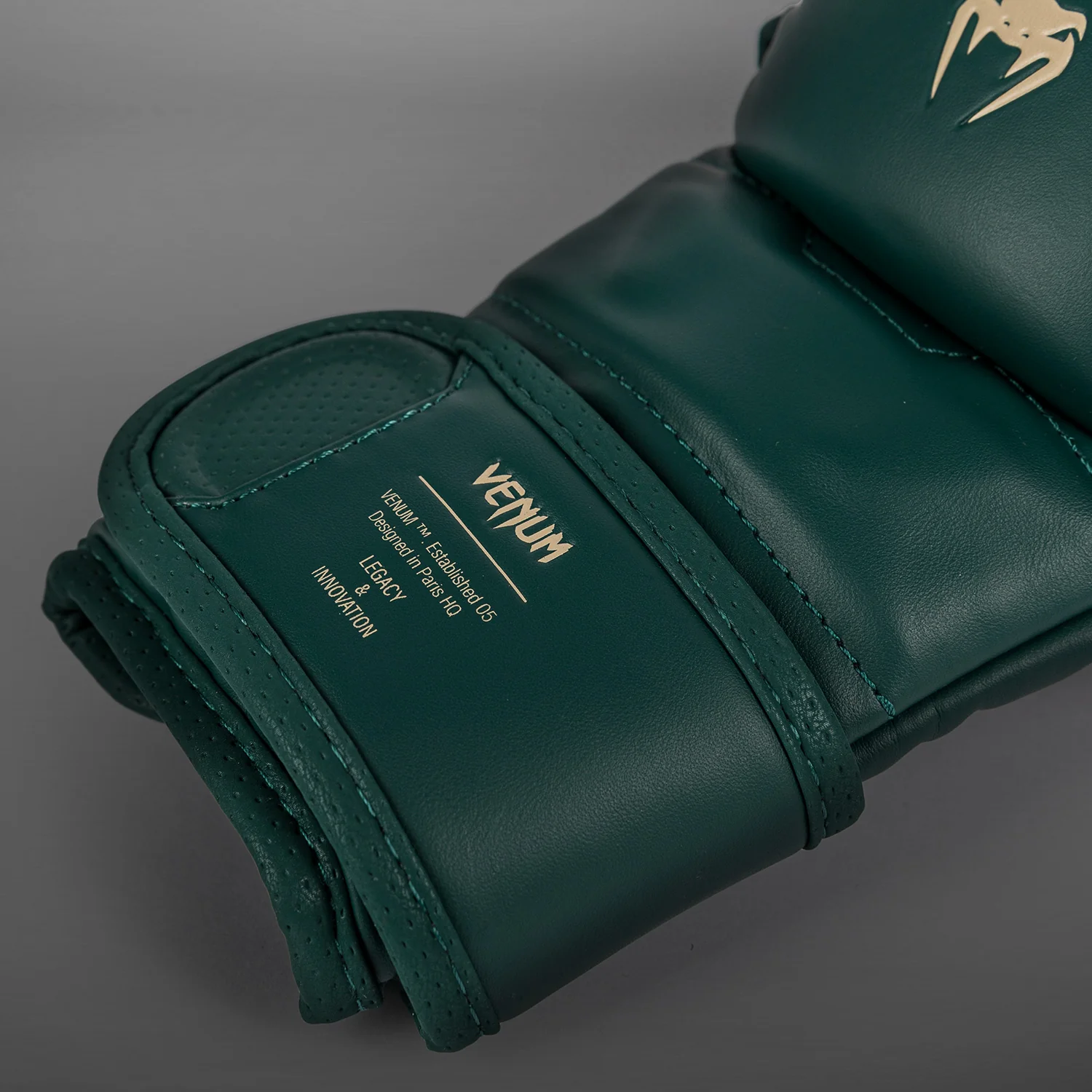 Venum Impact Evo MMA Sparring Gloves - Emerald Green - Image 3