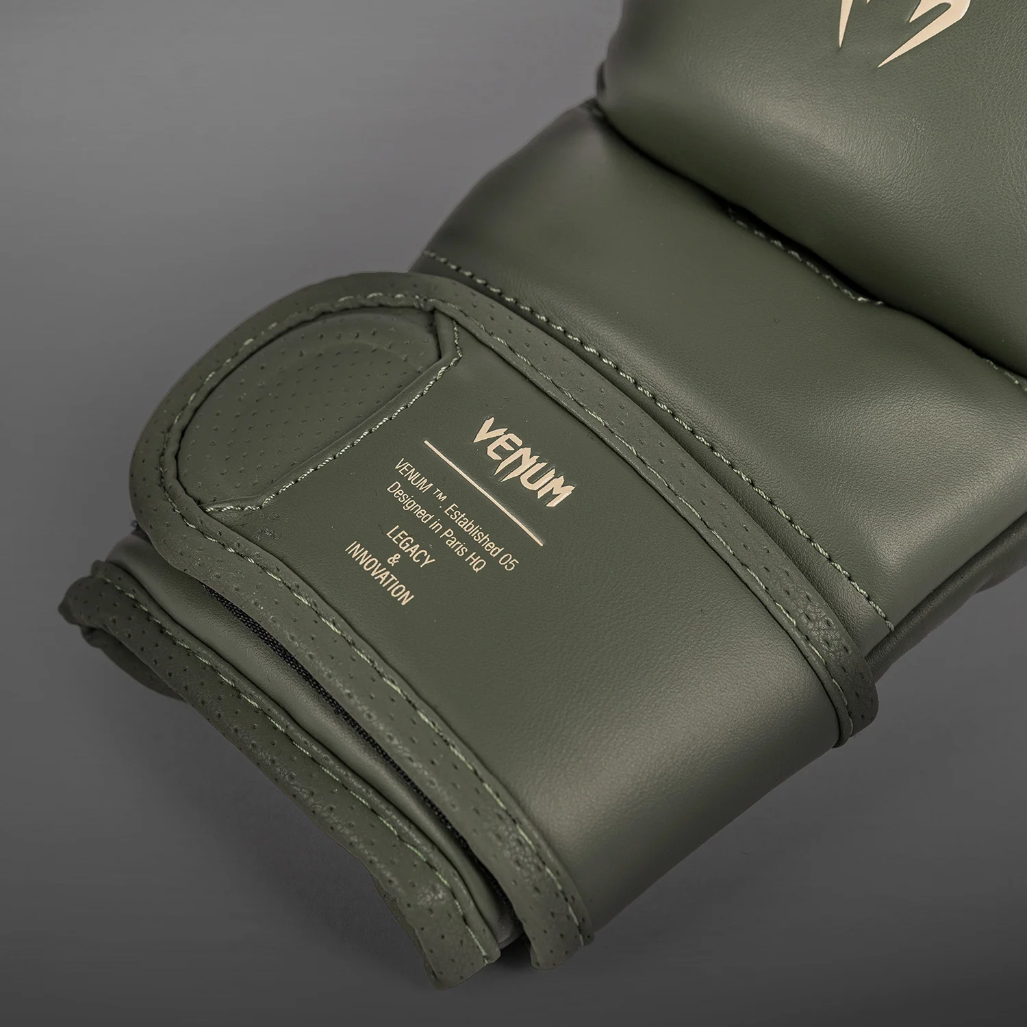 Venum Impact Evo MMA Sparring Gloves - Military Green - Image 3