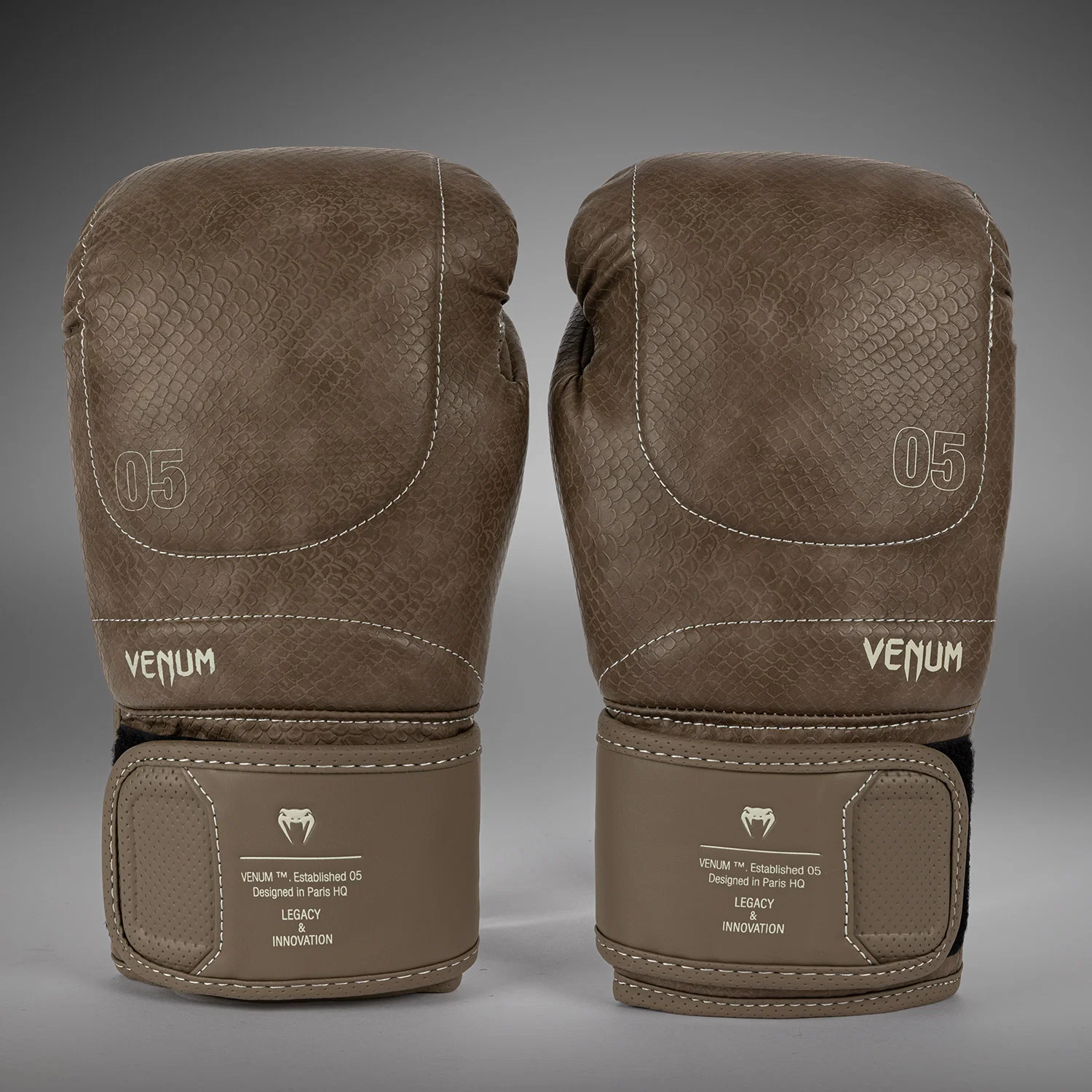 Venum Impact Evo Scales Boxing Gloves - Brown - Image 4