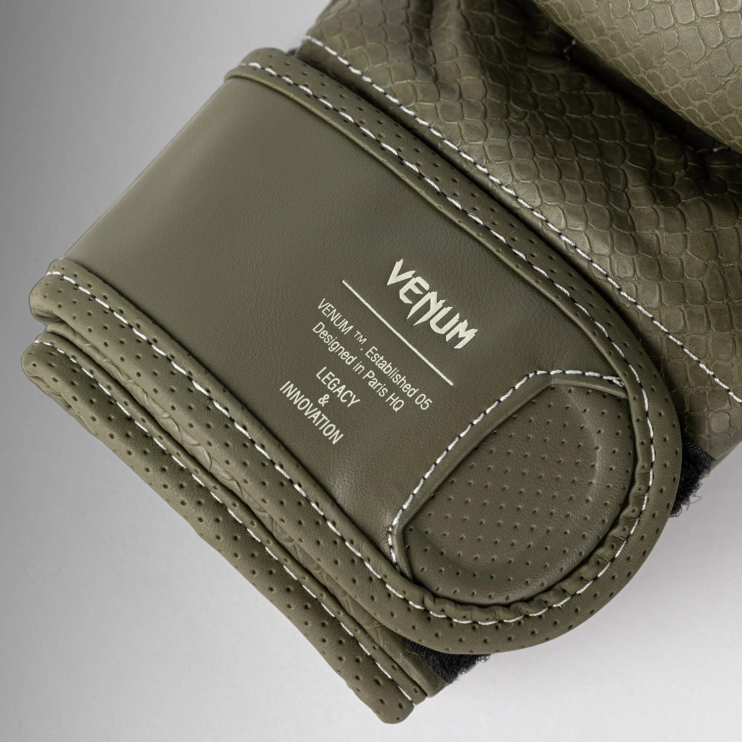 Venum Impact Evo Scales MMA Sparring Gloves - Army Green - Image 4