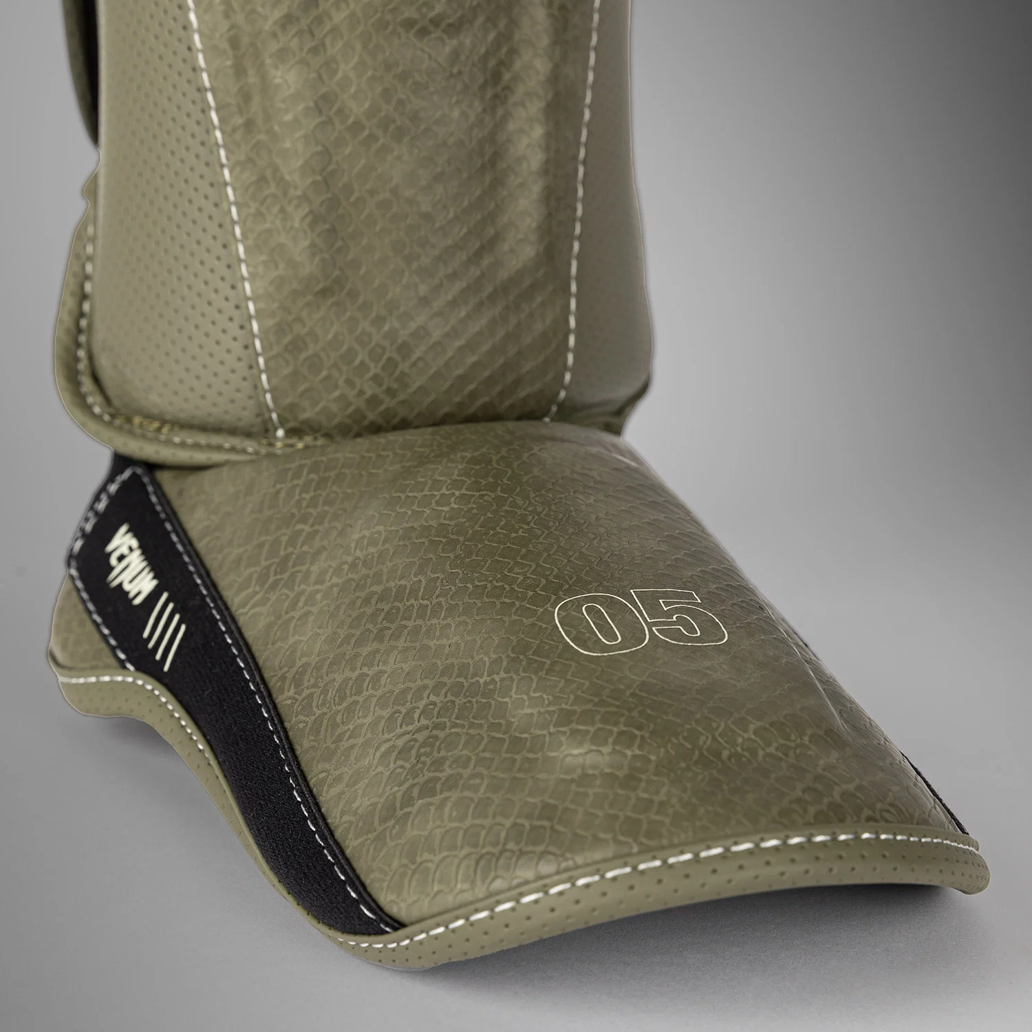 Venum Impact Evo Scales Shin Guards - Army Green - Image 3