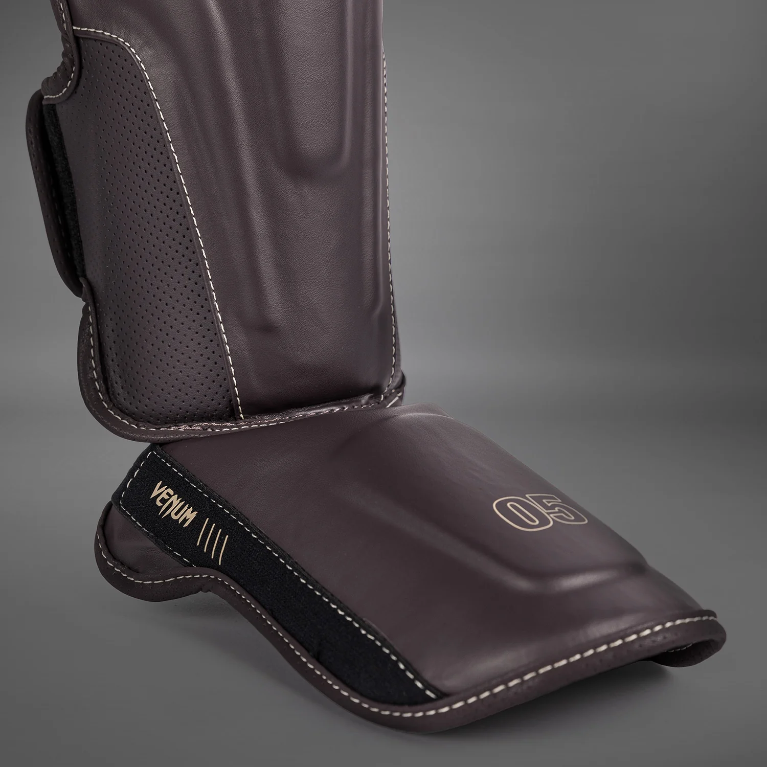 Venum Impact Evo Shin Guards - Chocolate - Image 2