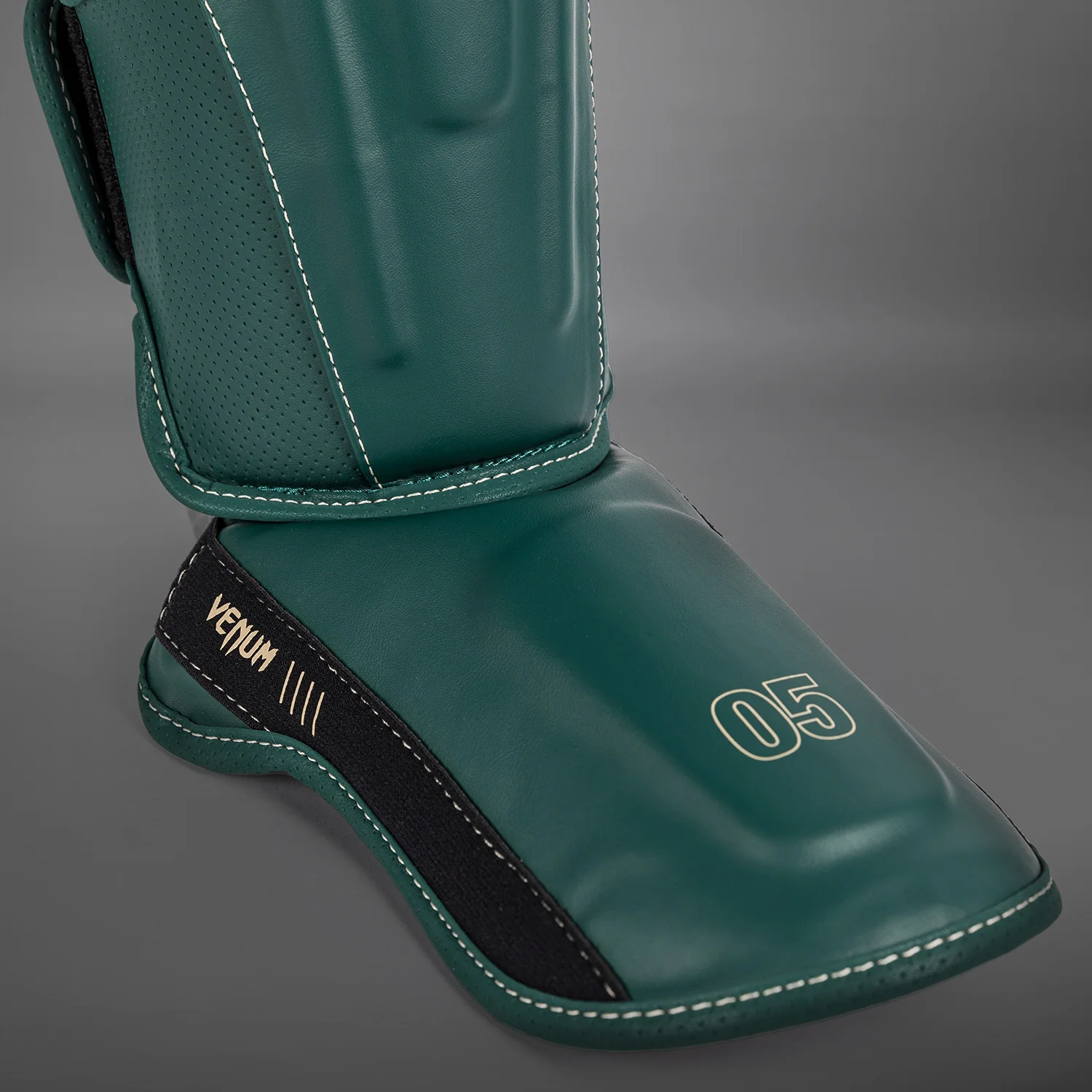 Venum Impact Evo Shin Guards - Emerald Green - Image 2
