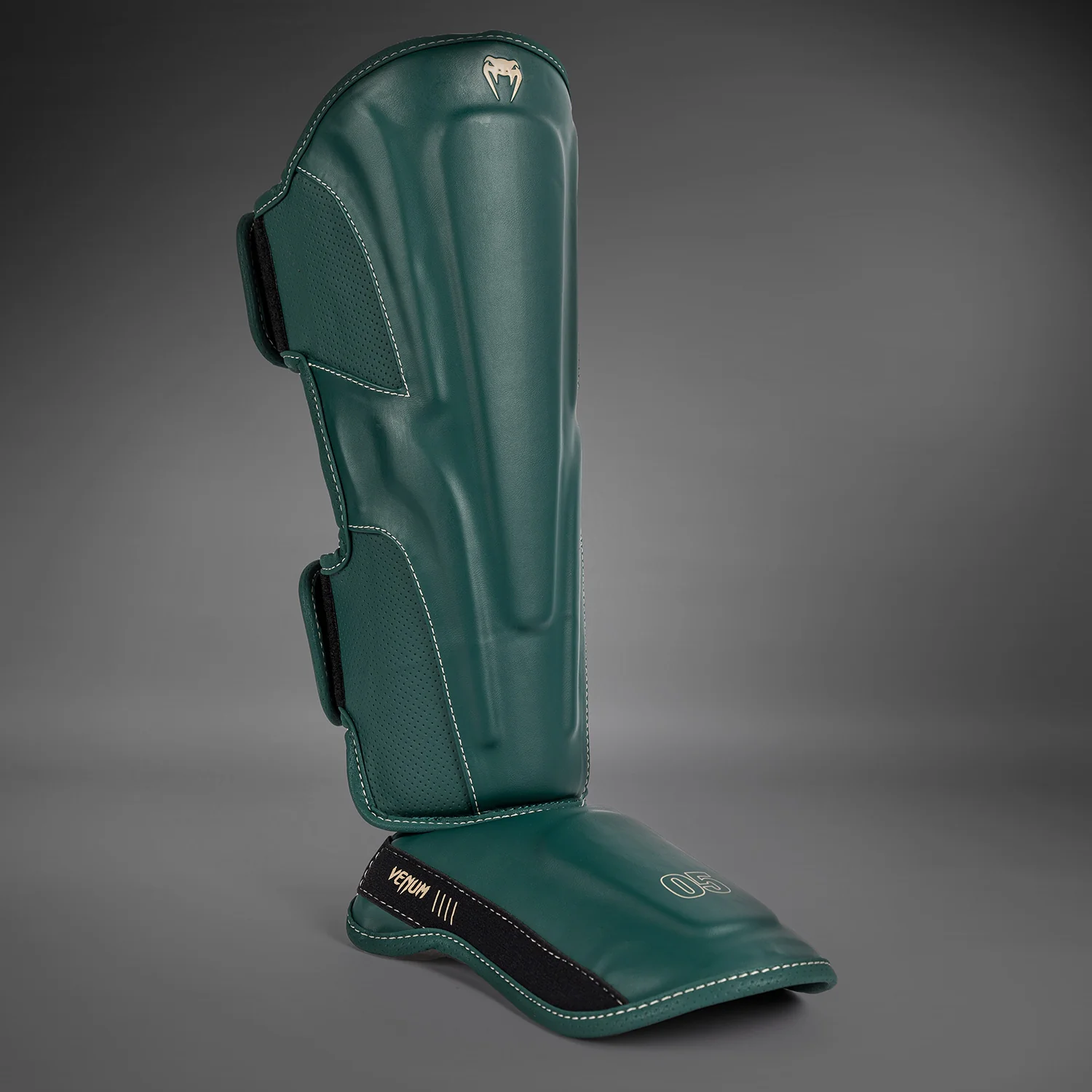Venum Impact Evo Shin Guards - Emerald Green - Image 3