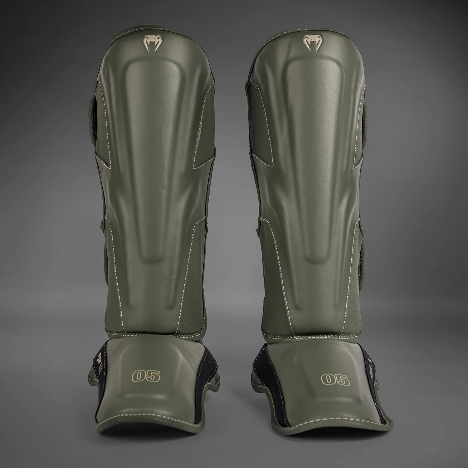 Venum Impact Evo Shin Guards - Military Green