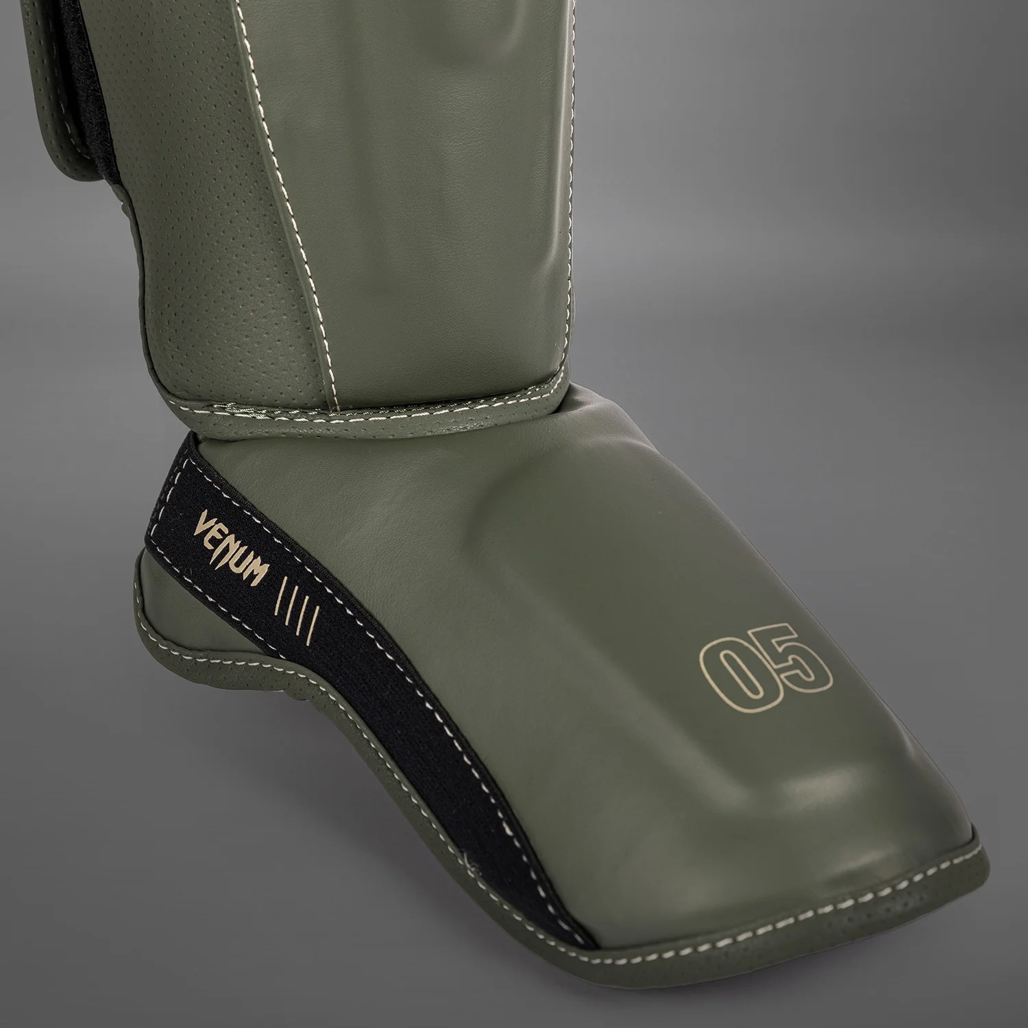 Venum Impact Evo Shin Guards - Military Green - Image 2