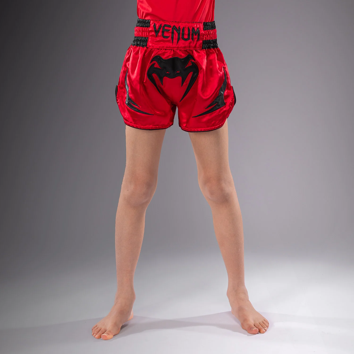 Venum Inferno Kids Thai Shorts - Cherry Red