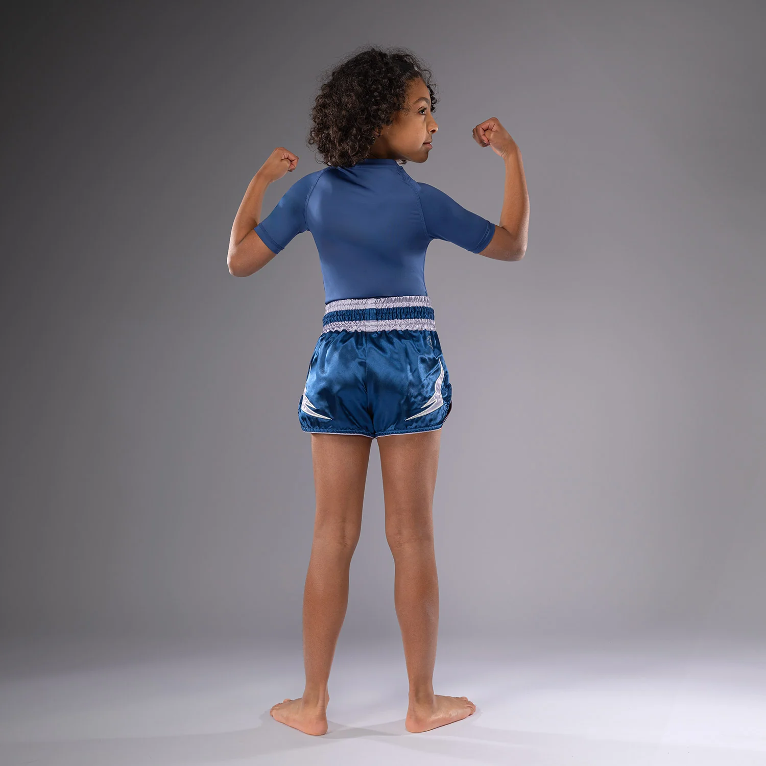 Venum Inferno Kids Thai Shorts - Royal Blue - Image 4