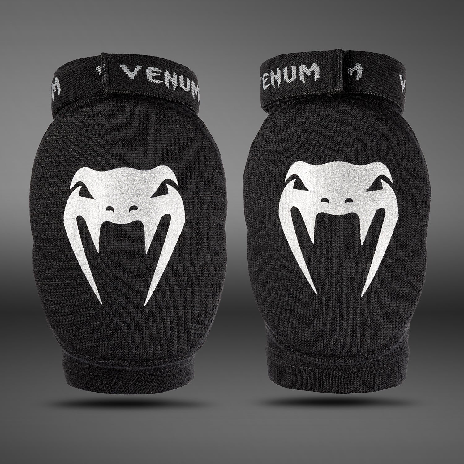 Venum Kontact Elbow Guards - Black/Silver - Image 3