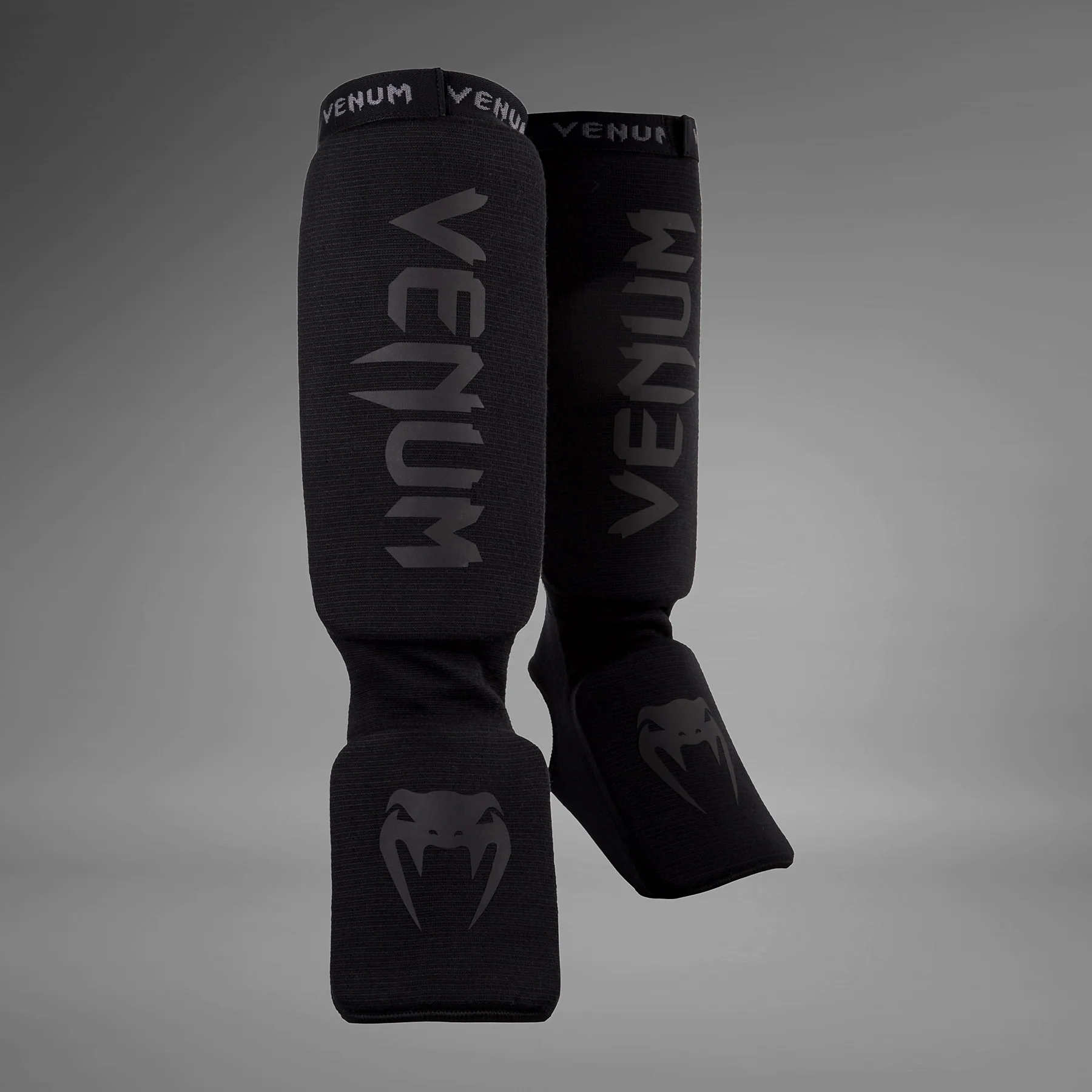 Venum Kontact Shin Guards - Black/Black