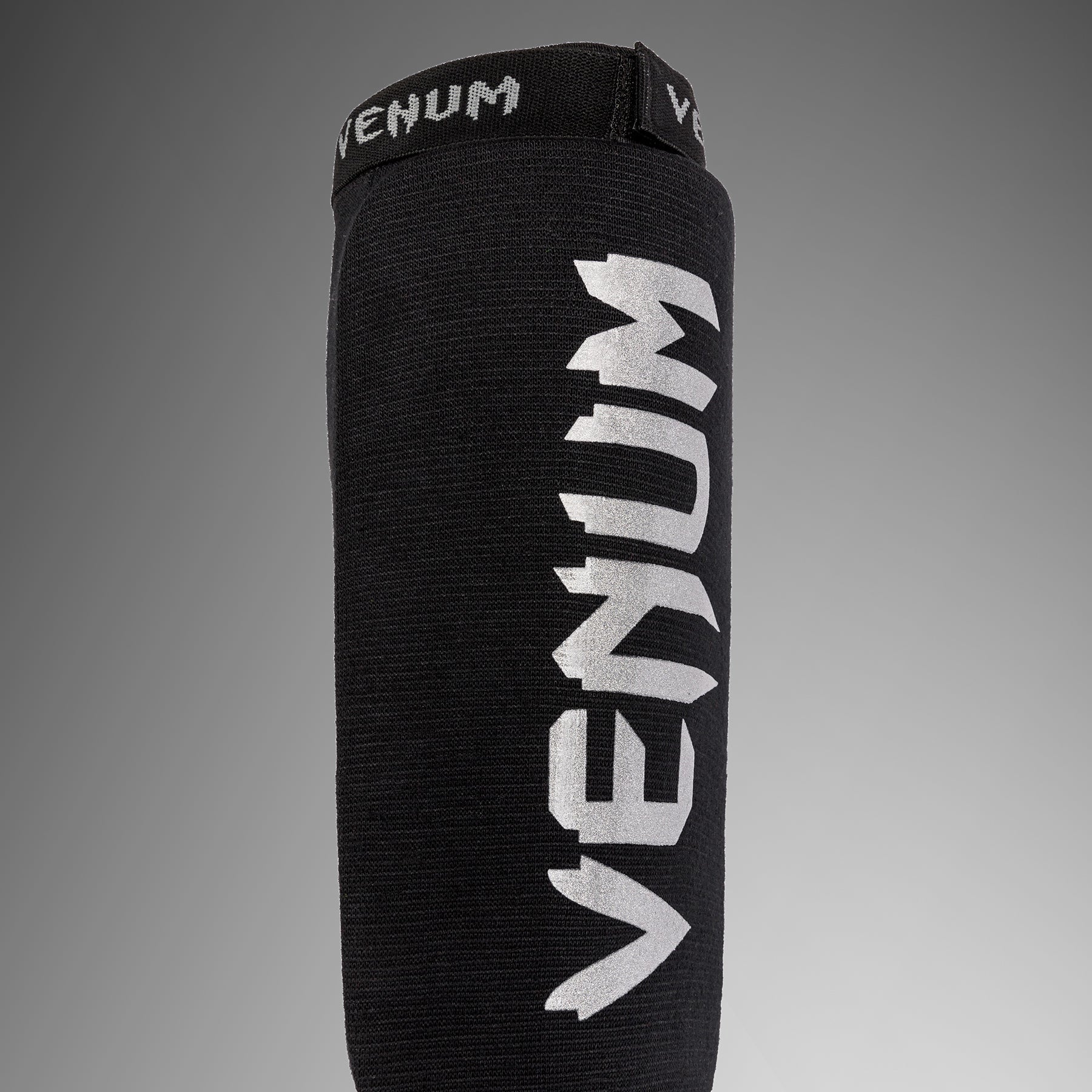 Venum Kontact Shin Guards - Black/Silver - Image 4