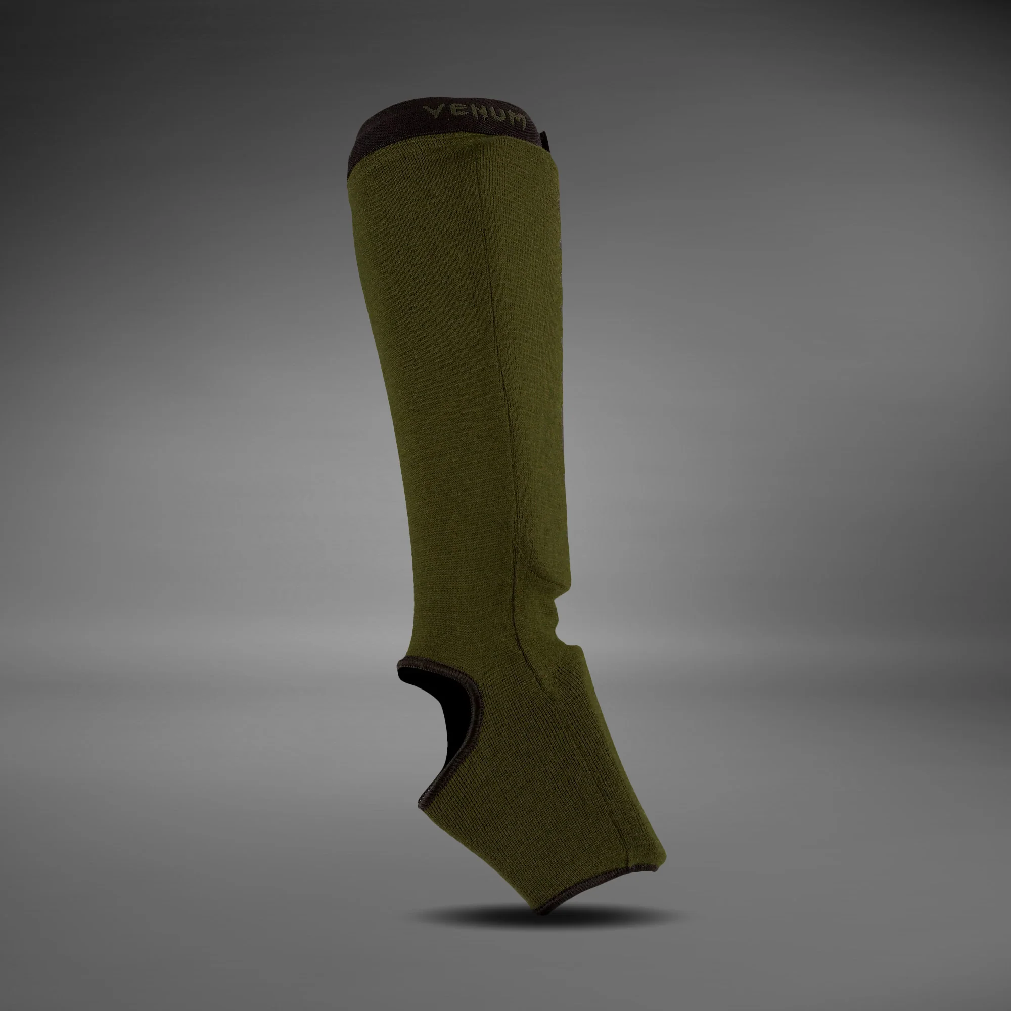 Venum Kontact Shin Guards - Khaki/Black - Image 2