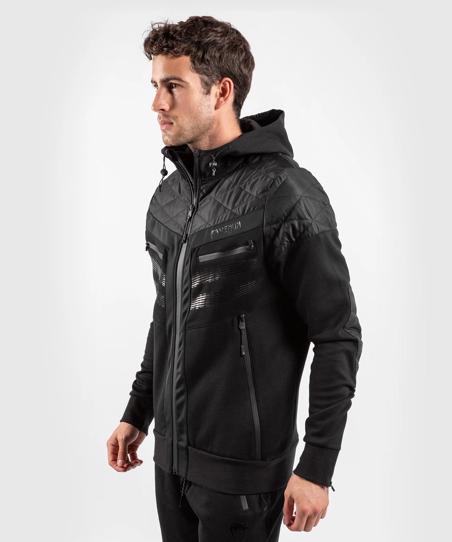 Venum Laser 2.0 Hoodie - Black/Black - Image 4