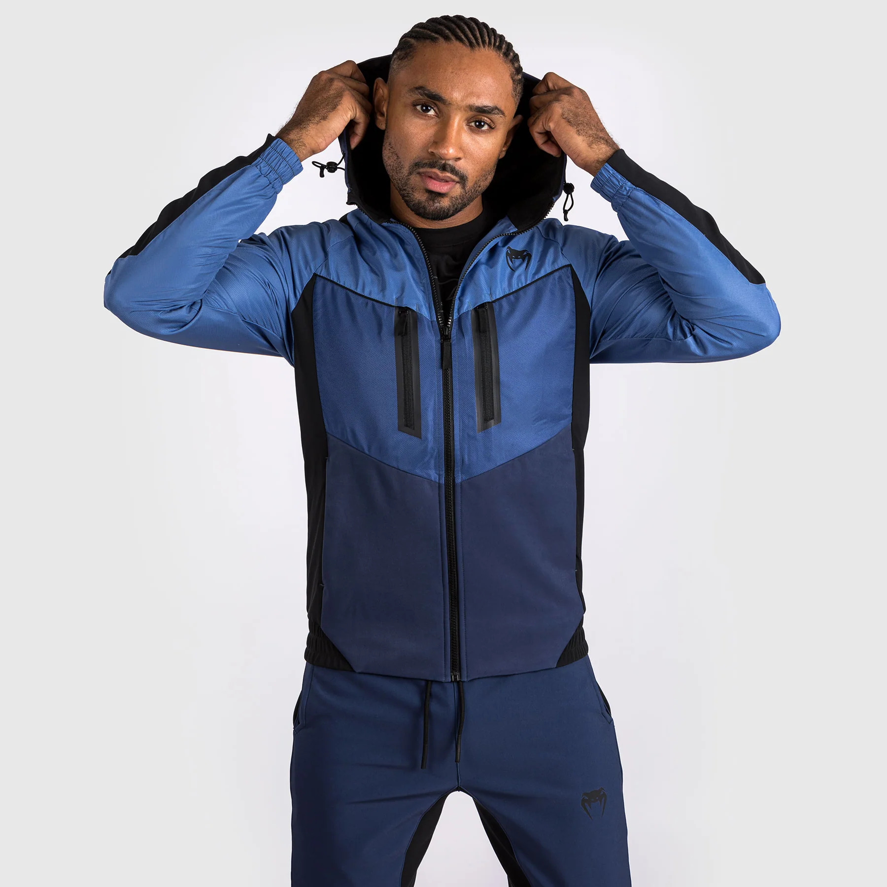 Venum Laser 3.0 Track Jacket - Black/Blue - Image 3