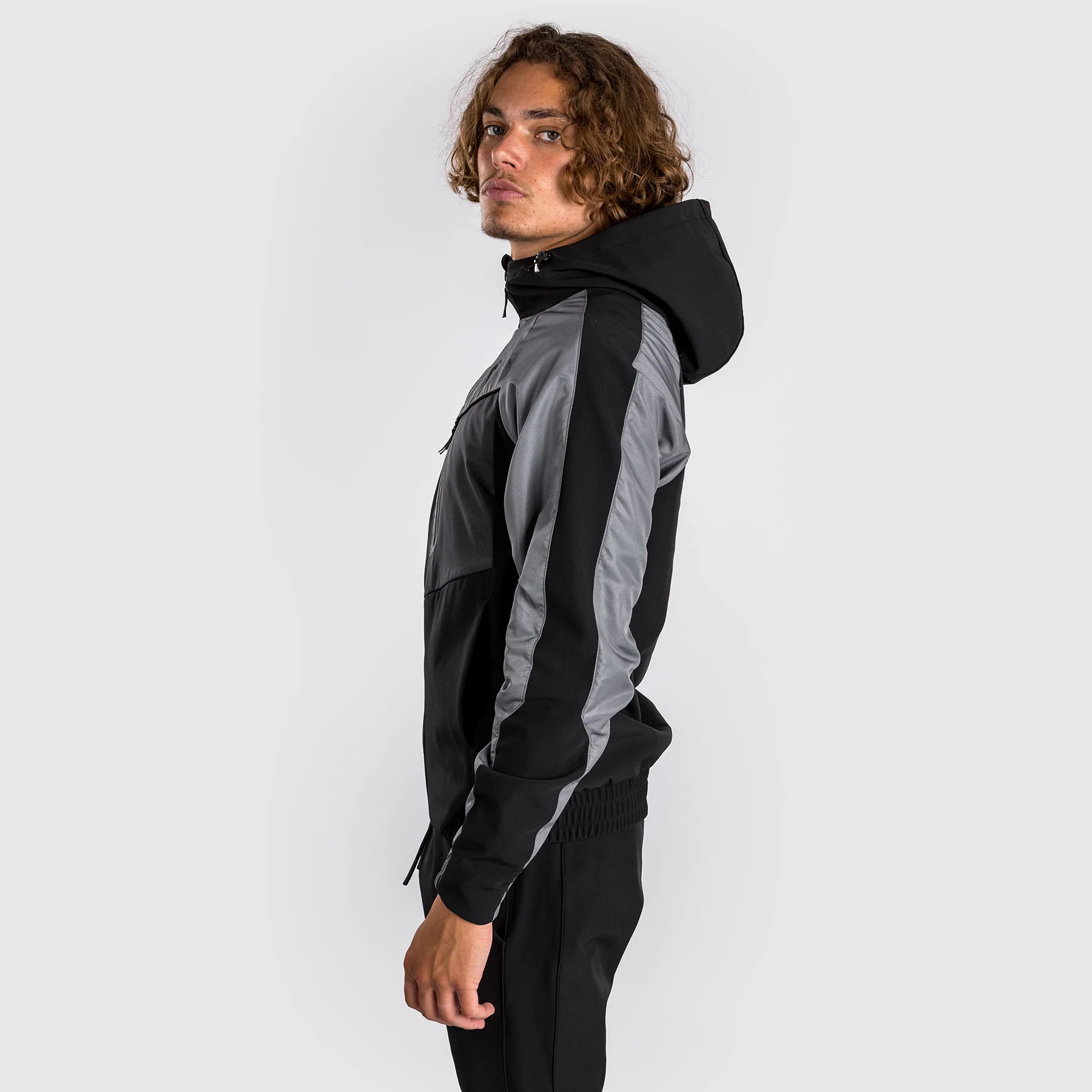 Venum Laser 3.0 Track Jacket - Black/Grey - Image 10