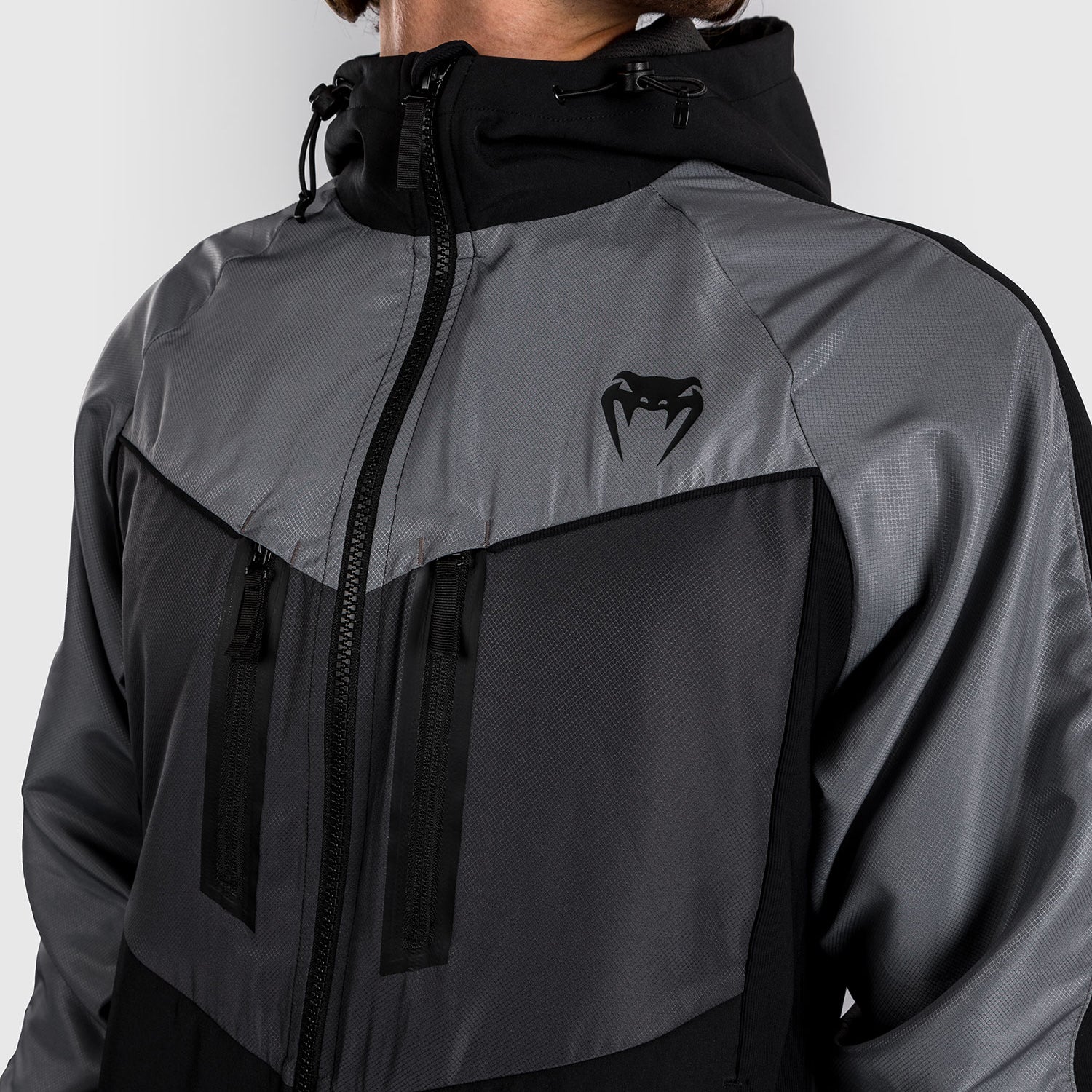 Venum Laser 3.0 Track Jacket - Black/Grey - Image 4