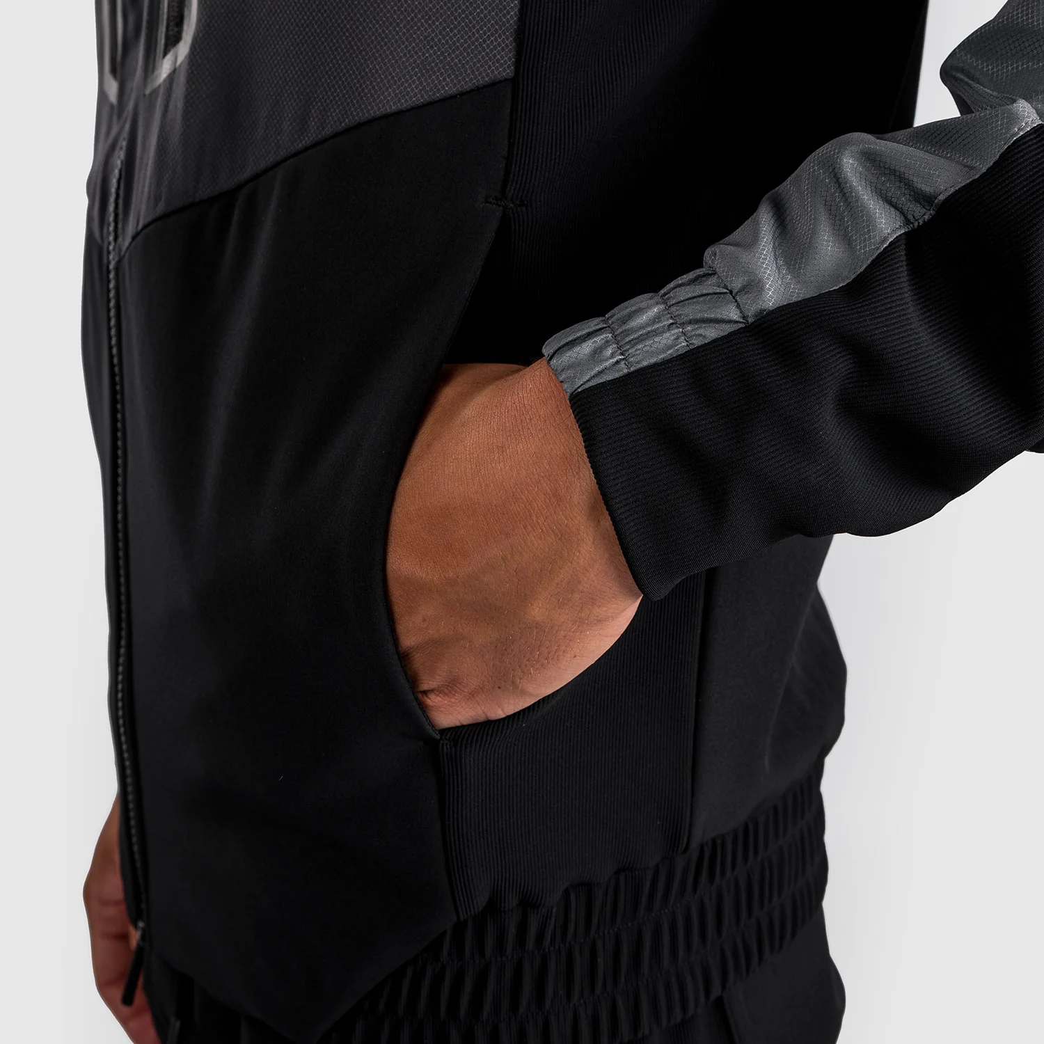 Venum Laser 3.0 Track Jacket - Black/Grey - Image 8
