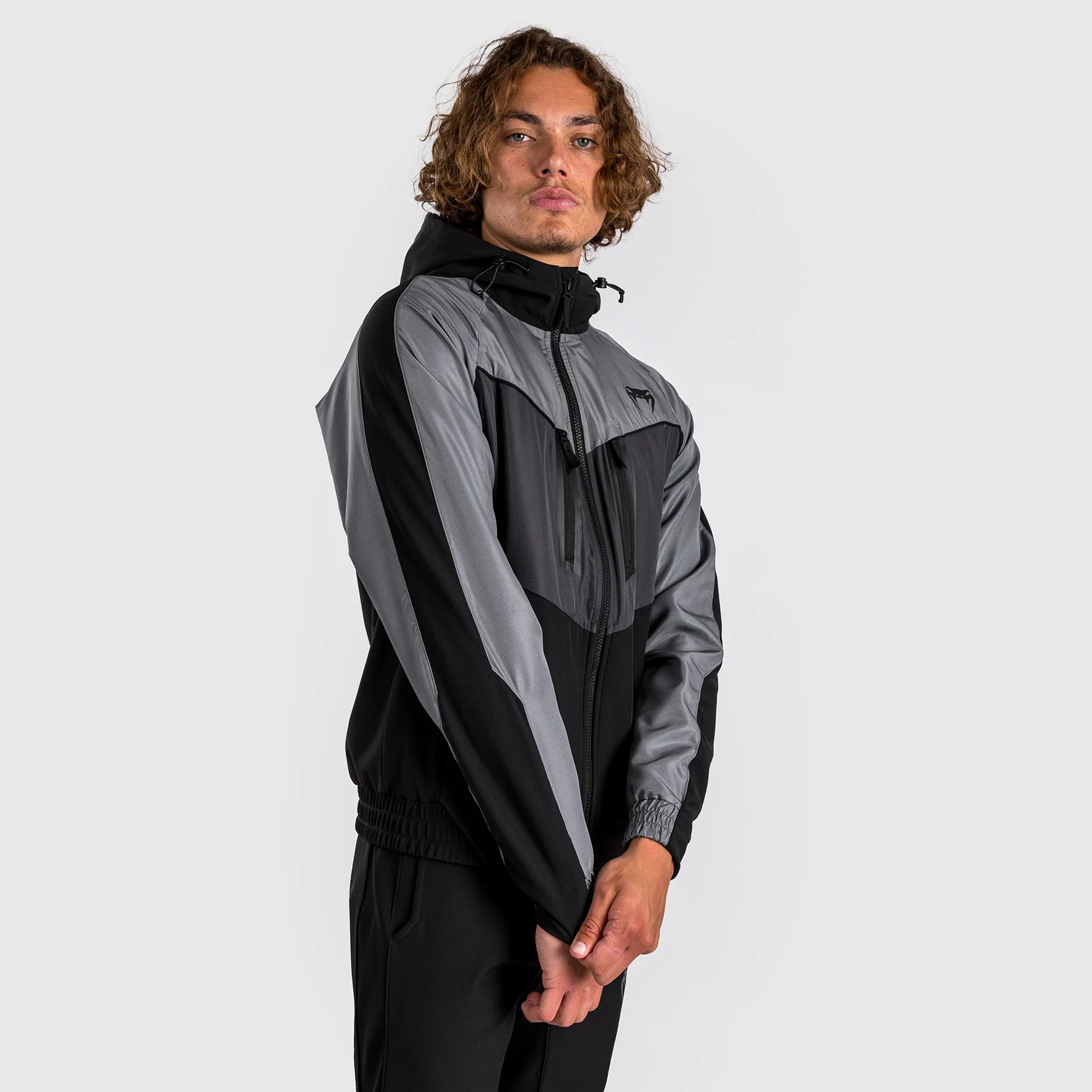 Venum Laser 3.0 Track Jacket - Black/Grey - Image 9