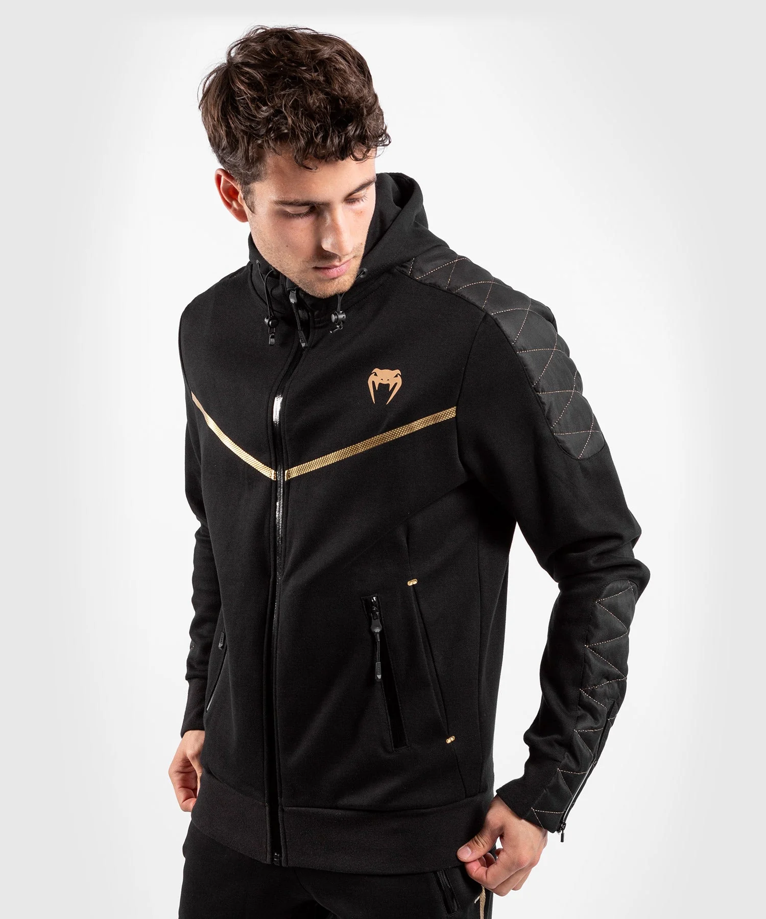 Venum Laser Evo Hoodie - Black/Gold - Image 5