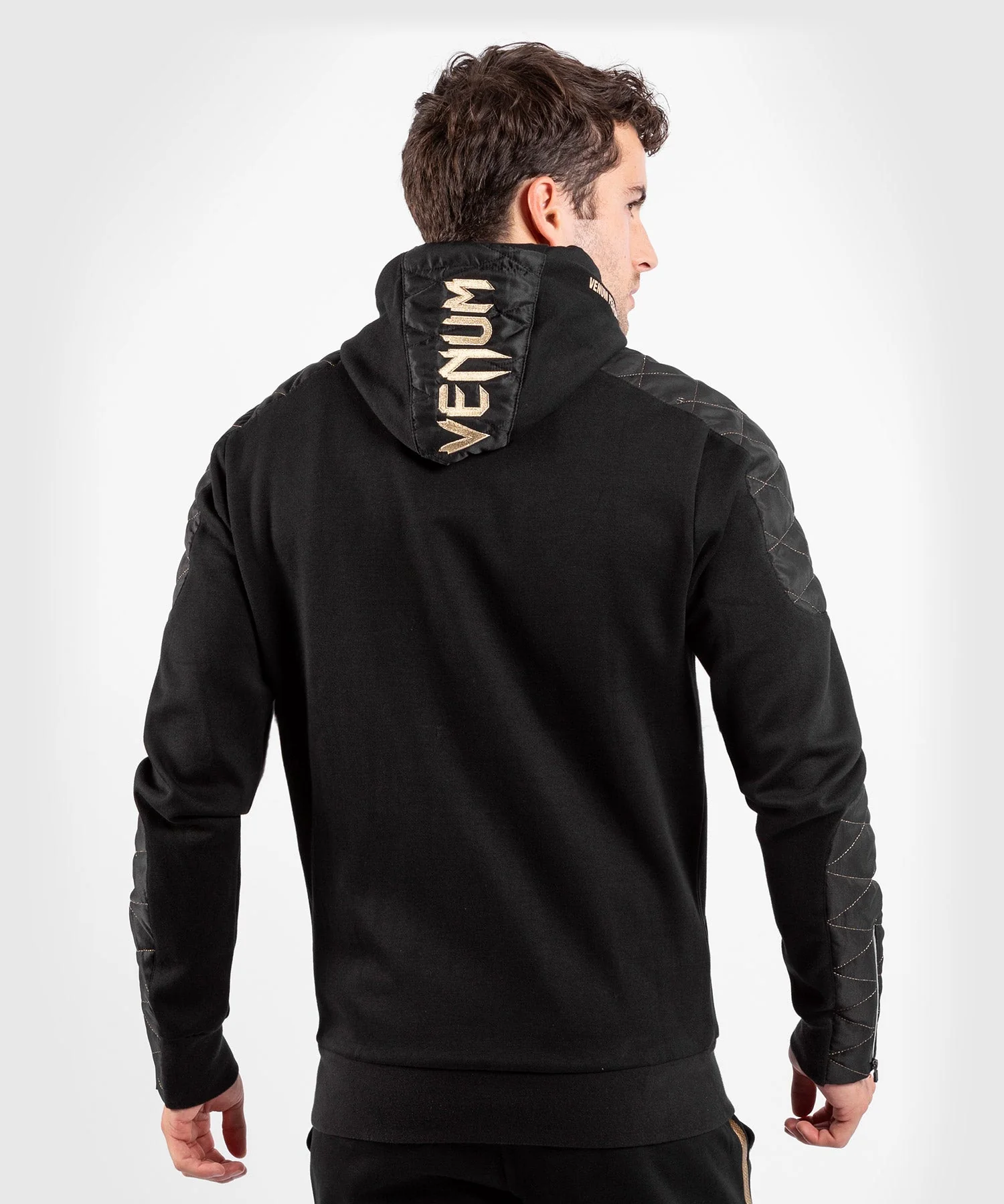 Venum Laser Evo Hoodie - Black/Gold - Image 6