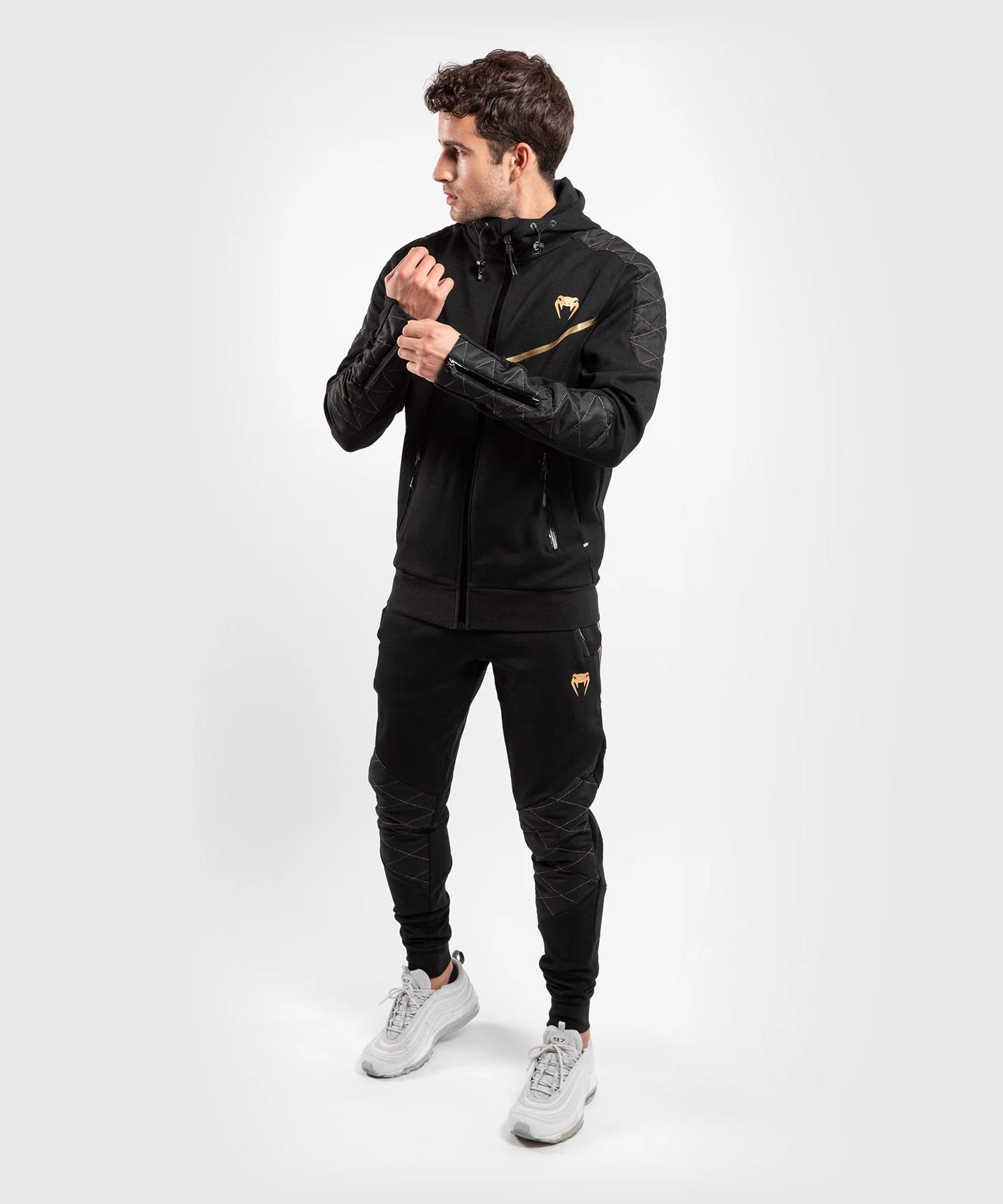 Venum Laser Evo Joggers - Black/Gold - Image 8