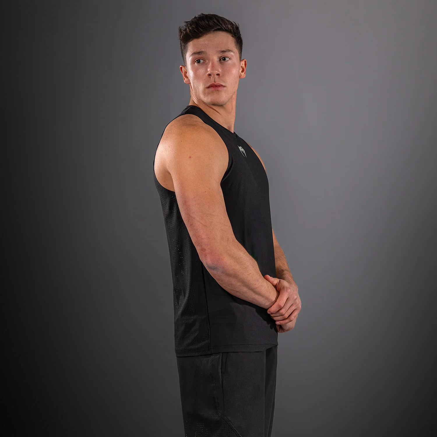 Venum Lazer Tank Top - Black/Grey - Image 3