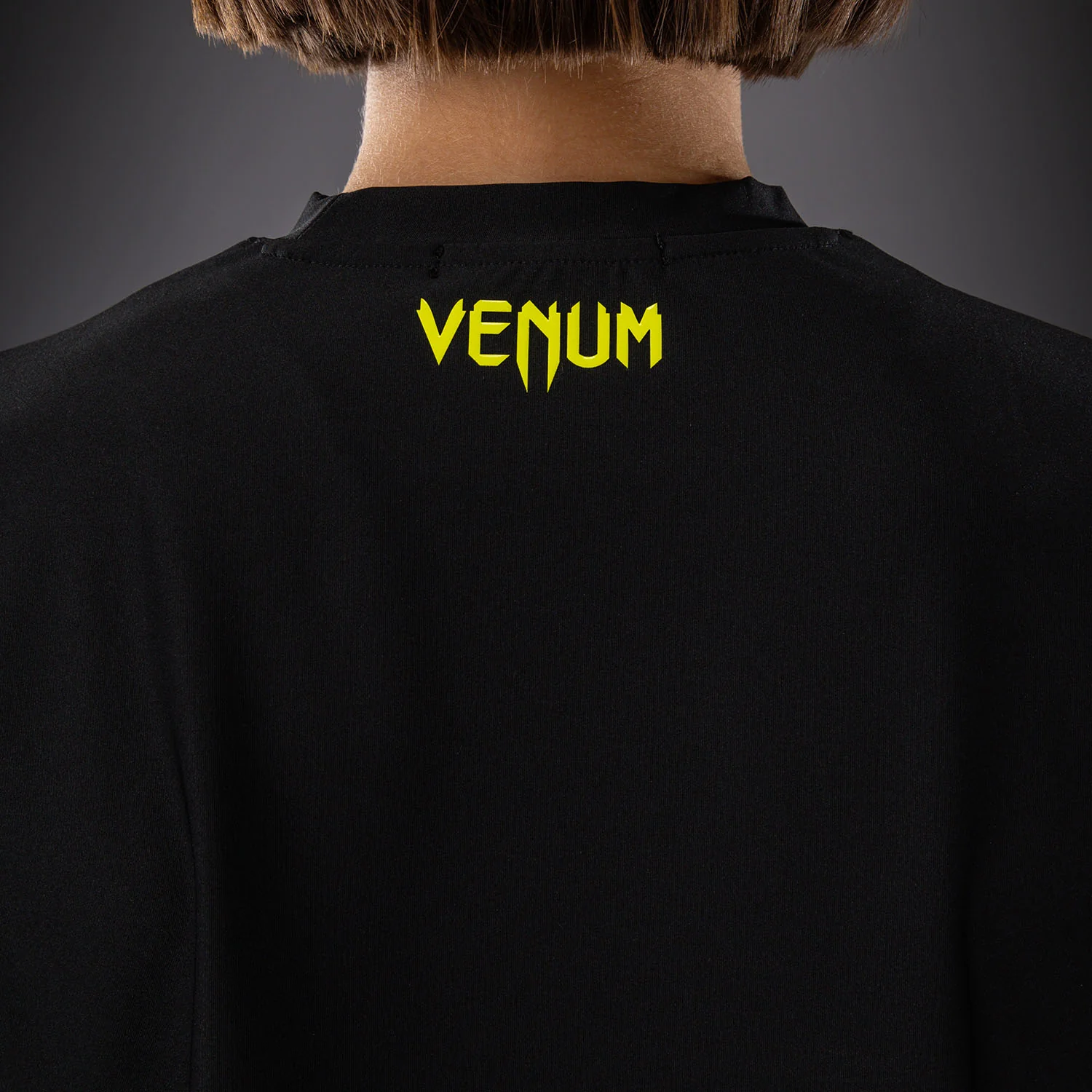 Venum Lazer Women's Dry Tech T-Shirt - Black/Yellow - Image 7