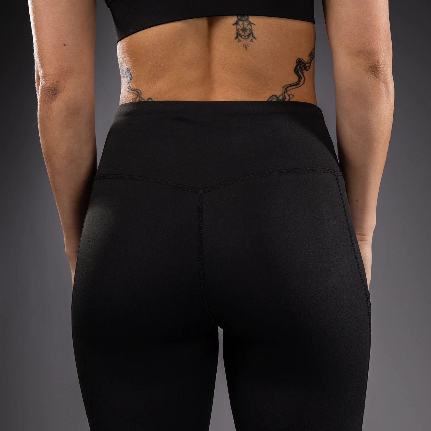 Venum Lazer Women's Leggings - Black/Yellow - Image 6