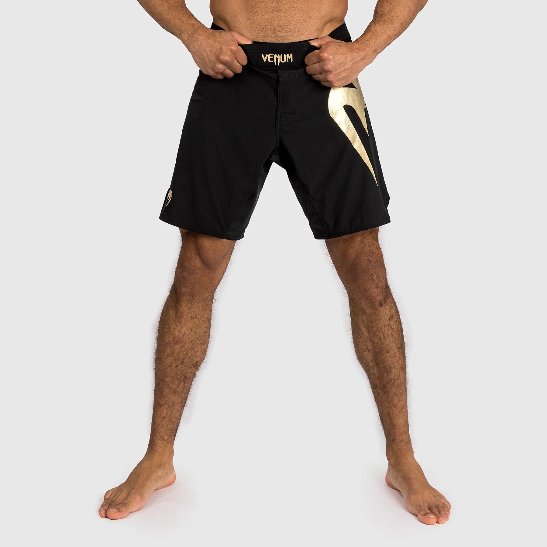 Venum Light 5.0 Fightshorts - Black/Gold - Image 3