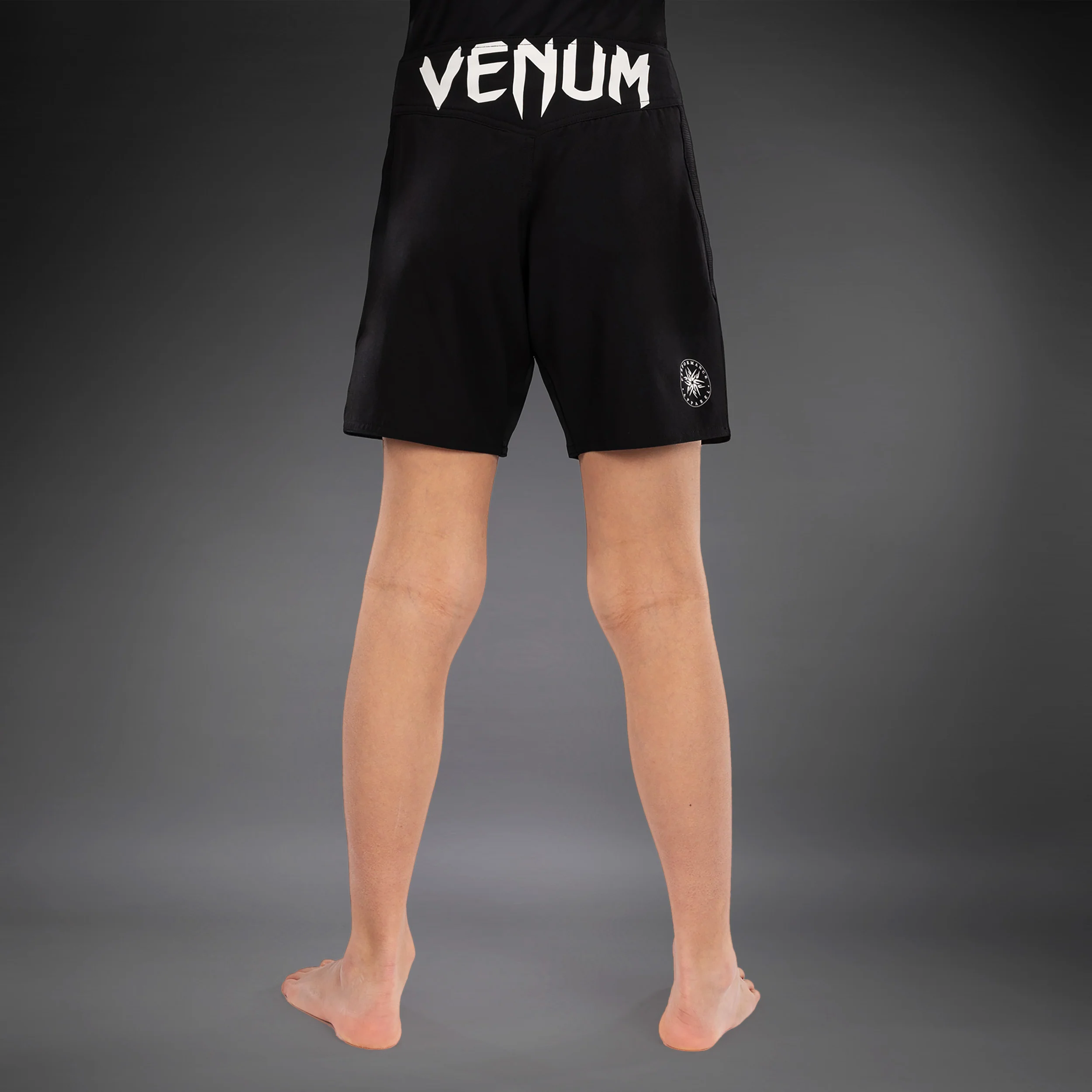 Venum Light Kids Fight Shorts - Black - Image 4