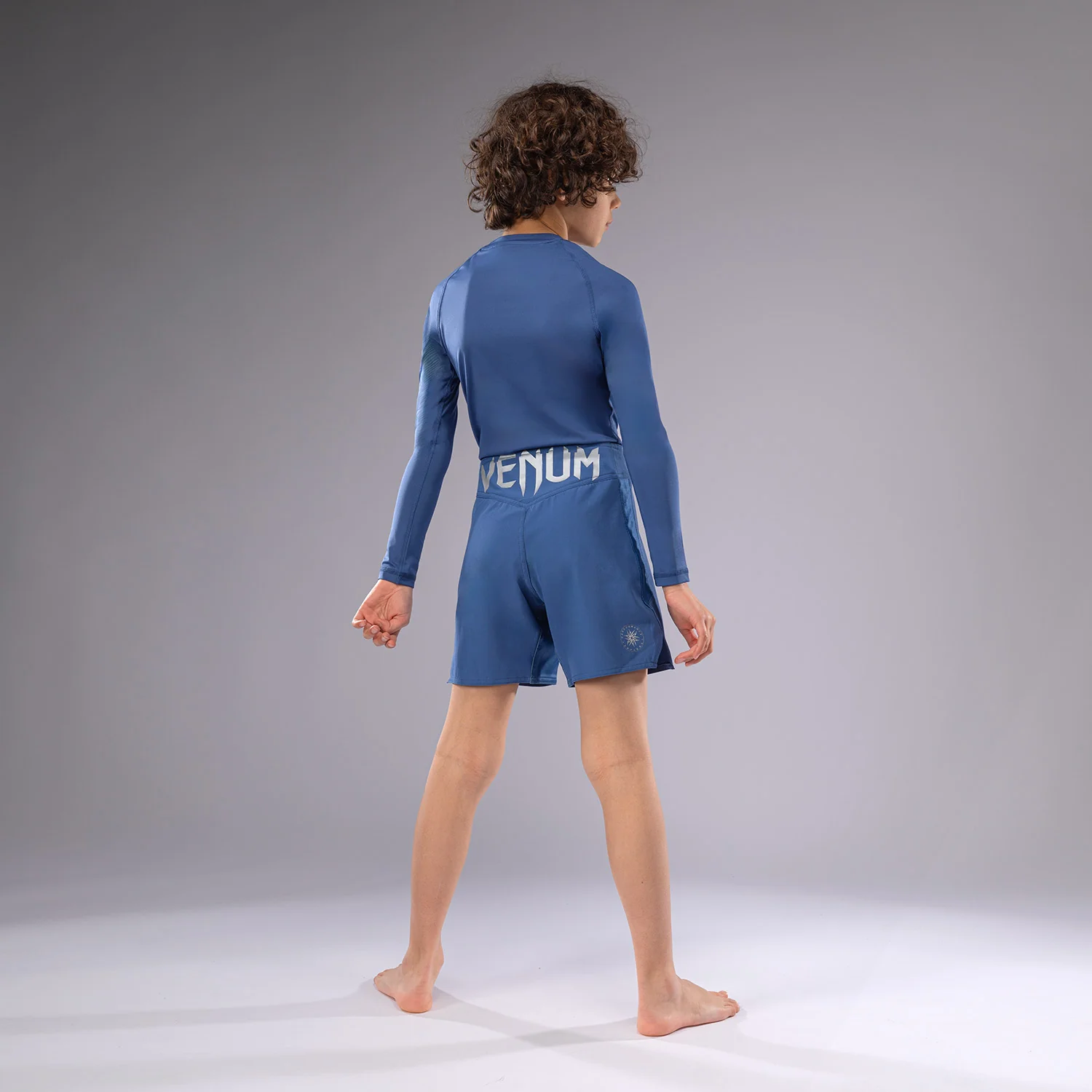 Venum Light Kids Fight Shorts - Royal Blue - Image 3