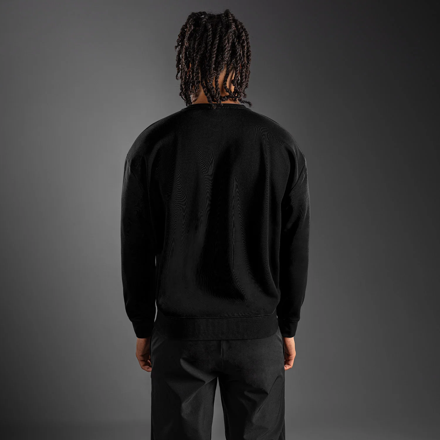 Venum Lineup Fleece Crew - Black/White - Image 4