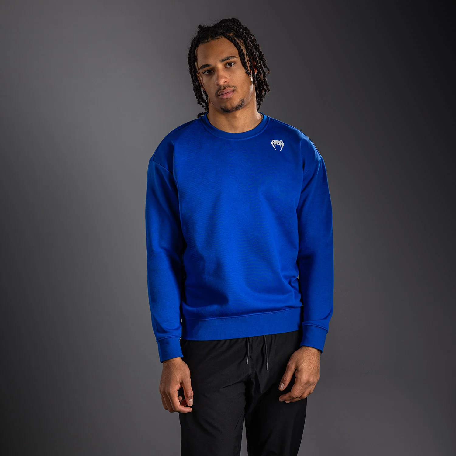 Venum Lineup Fleece Crew Royal - Blue/White