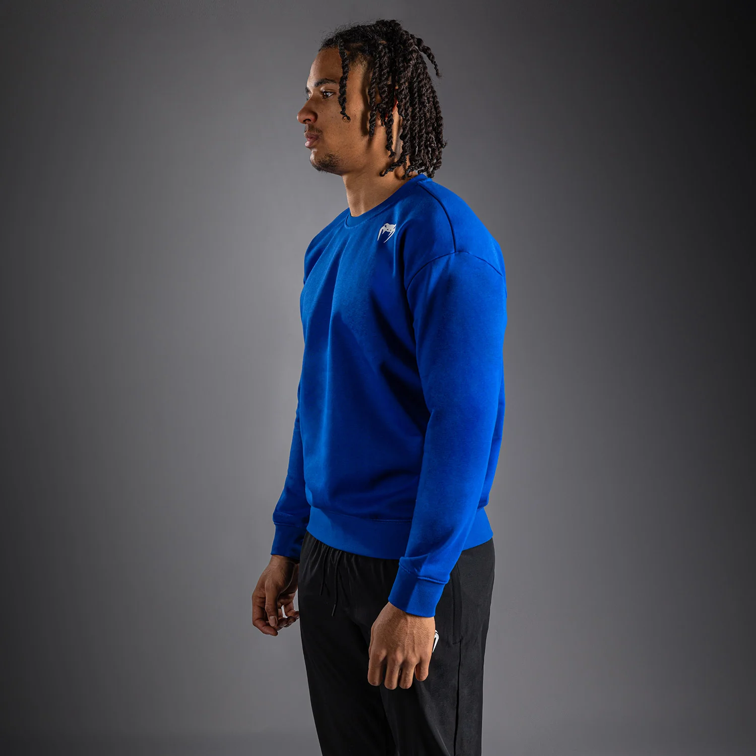 Venum Lineup Fleece Crew Royal - Blue/White - Image 3