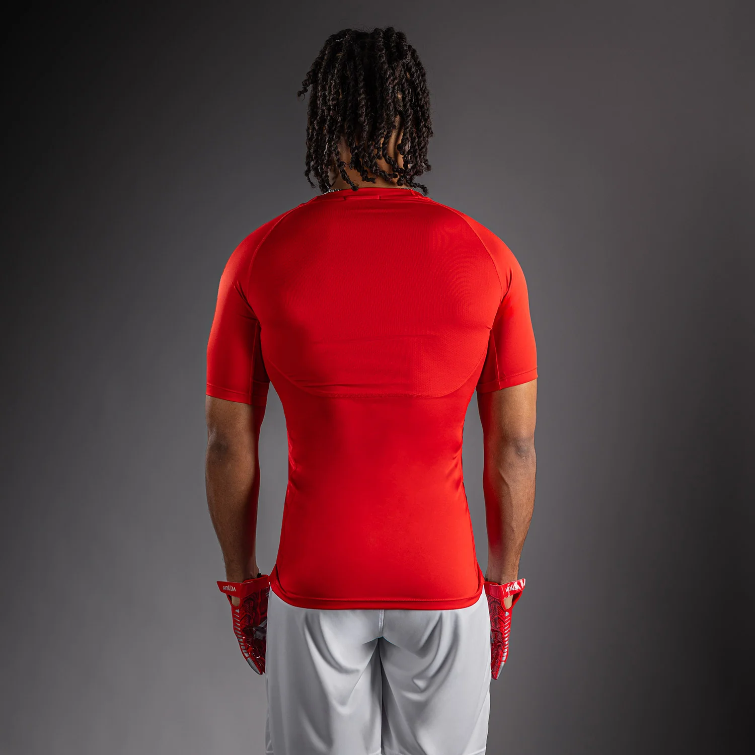 Venum Lineup Half Sleeve Compression Shirt - Red/White - Image 4