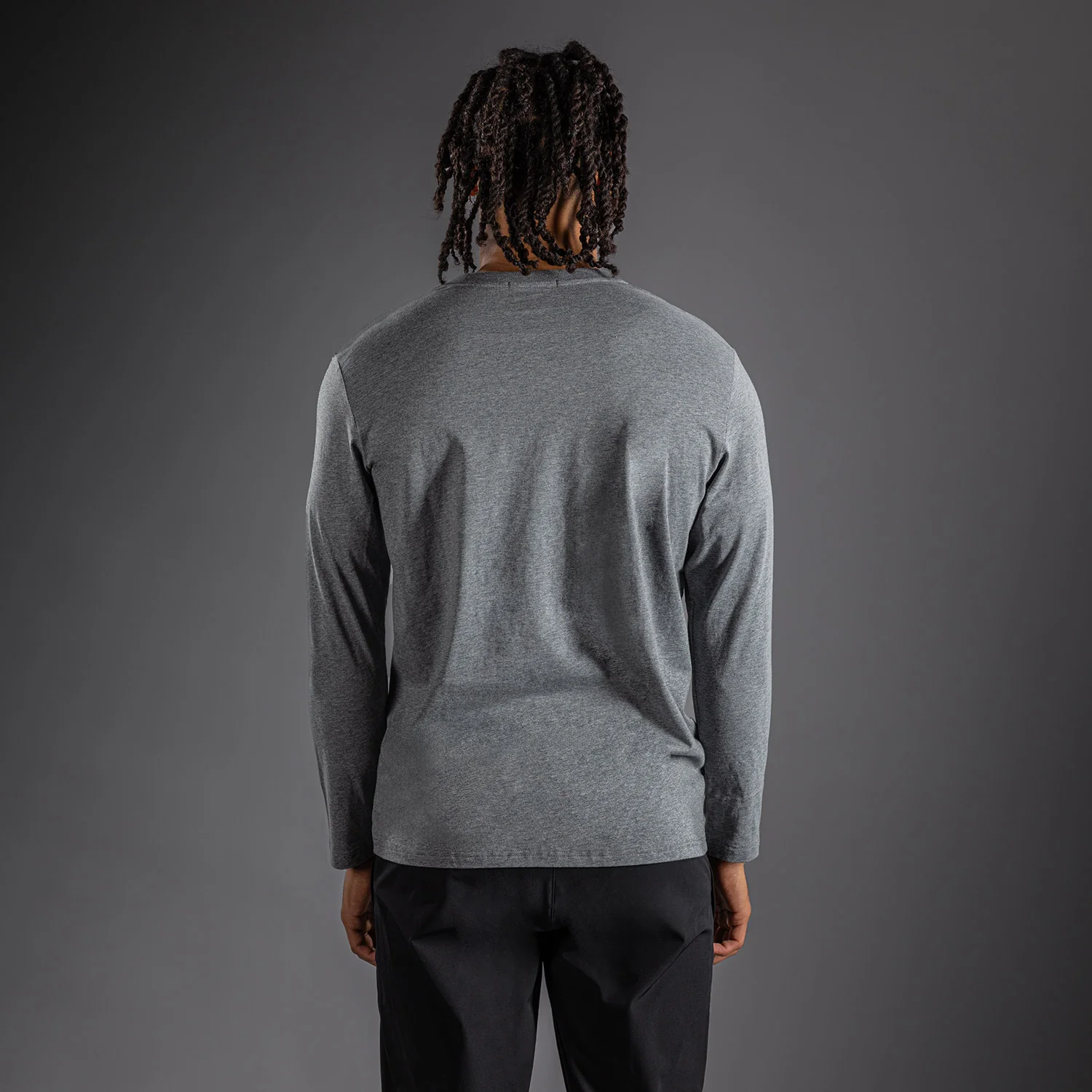 Venum Lineup Long Sleeve T-Shirt Grey - Heather/White - Image 4