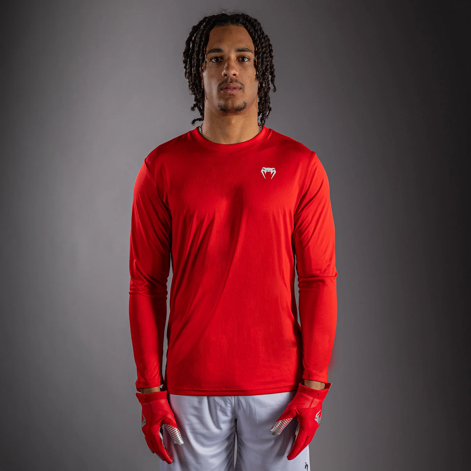 Venum Lineup Performance Long Sleeve T-Shirt - Red/White