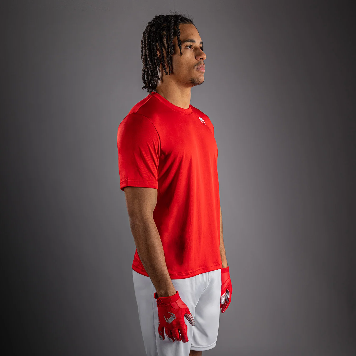 Venum Lineup Performance Short Sleeve T-Shirt - Red/White - Image 2