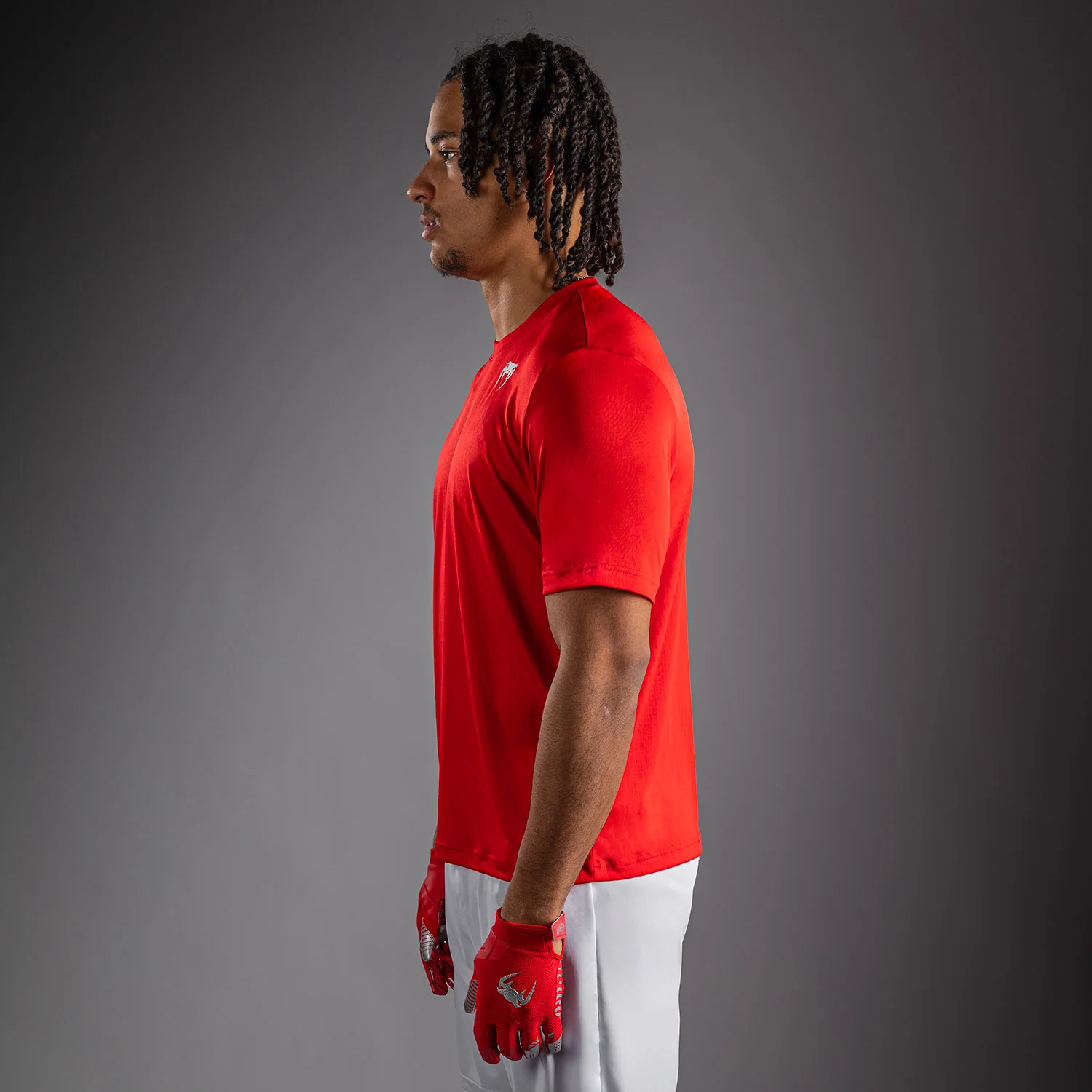 Venum Lineup Performance Short Sleeve T-Shirt - Red/White - Image 3