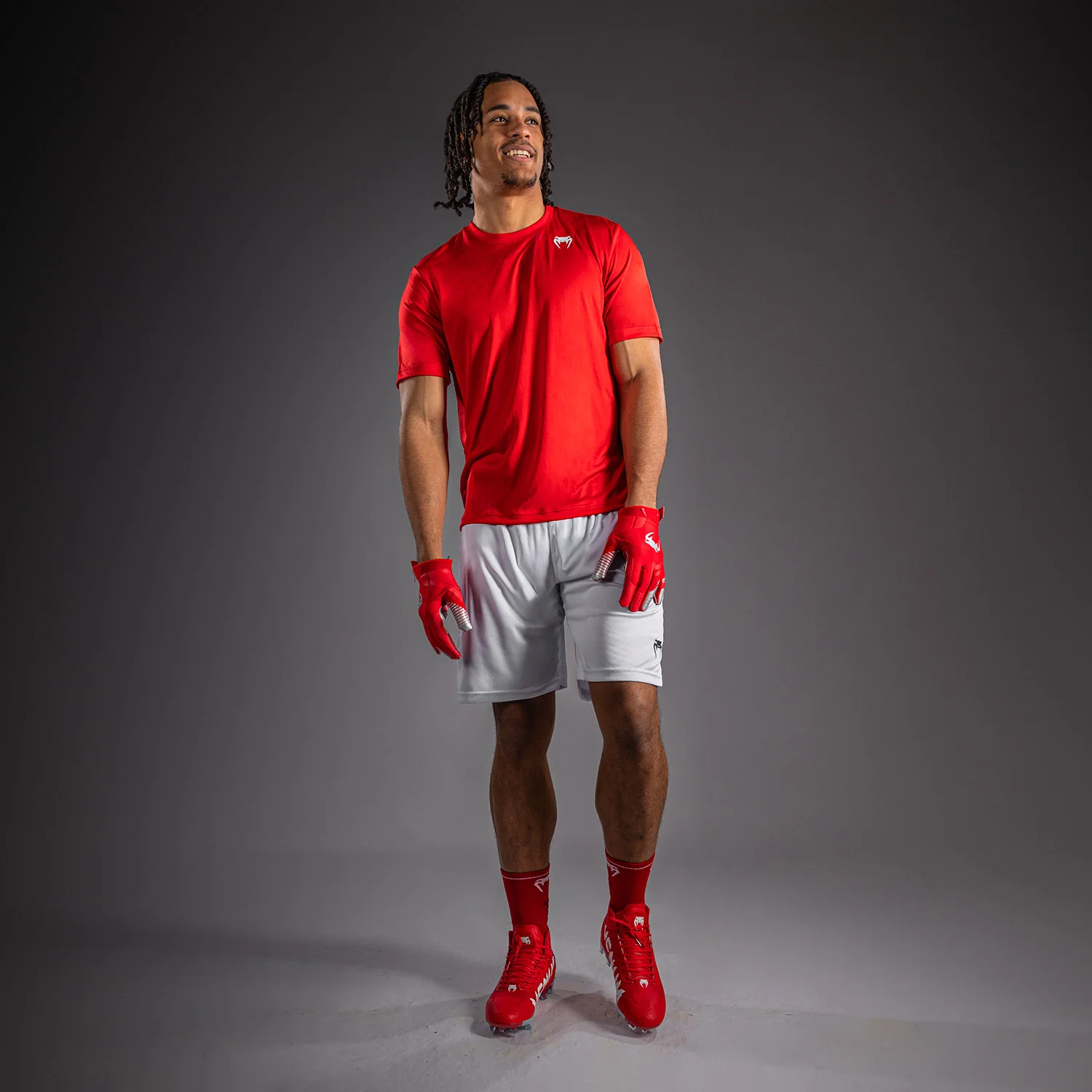 Venum Lineup Performance Short Sleeve T-Shirt - Red/White - Image 5