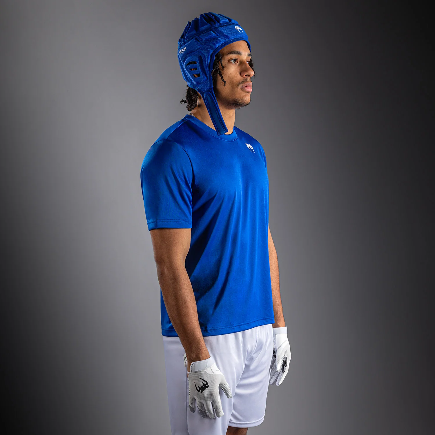 Venum Lineup Performance Short Sleeve T-Shirt Royal - Blue/White - Image 2