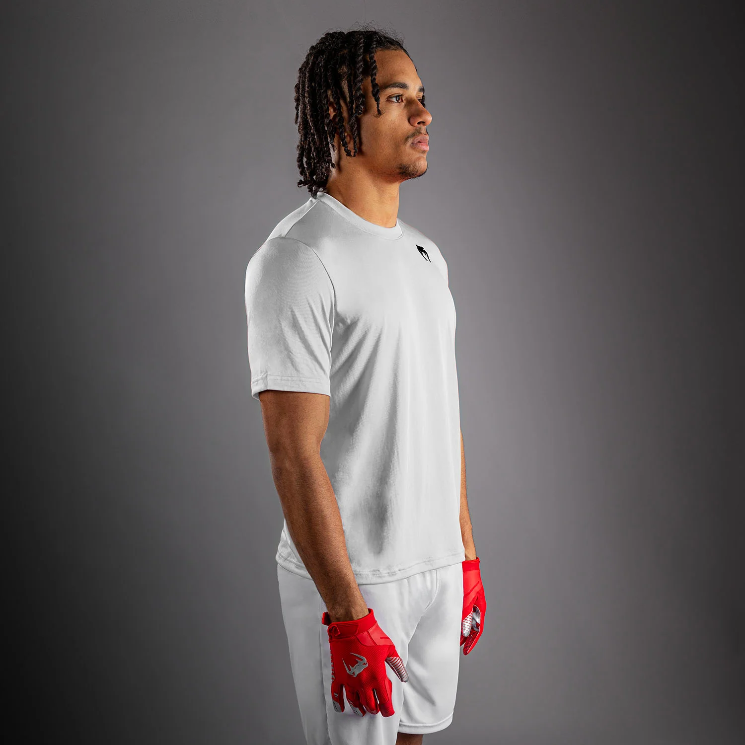 Venum Lineup Performance Short Sleeve T-Shirt - White/Black - Image 2