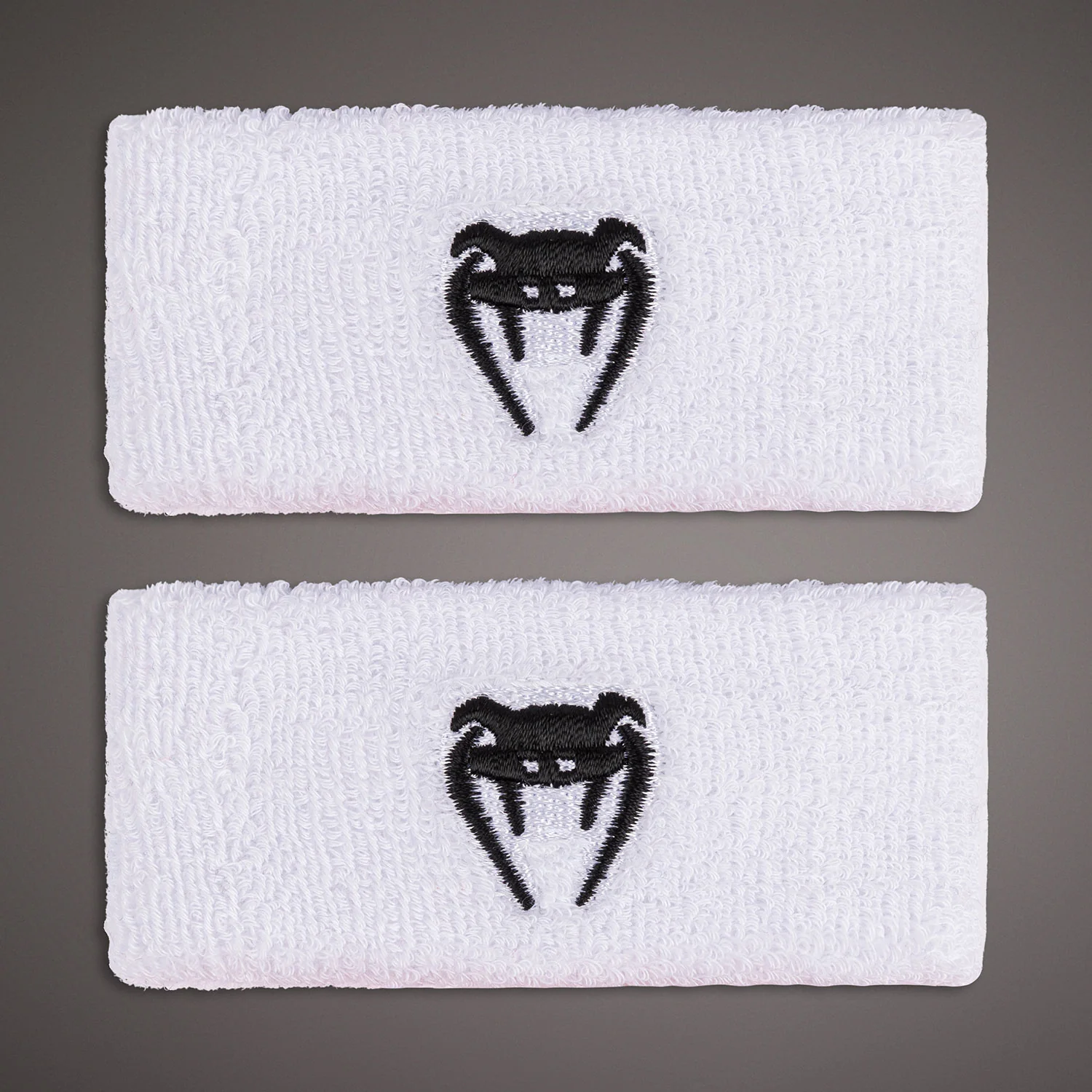 Venum Lineup Wide Bicep Bands - White/Black