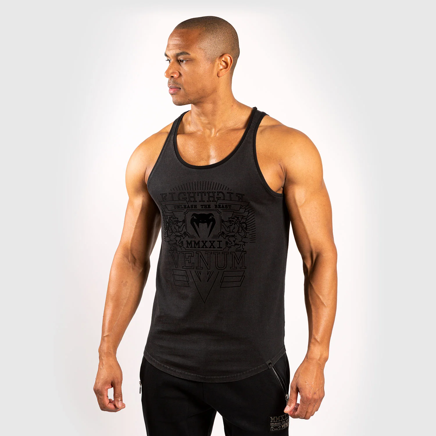 Venum Lions21 Tank Top - Black/Black